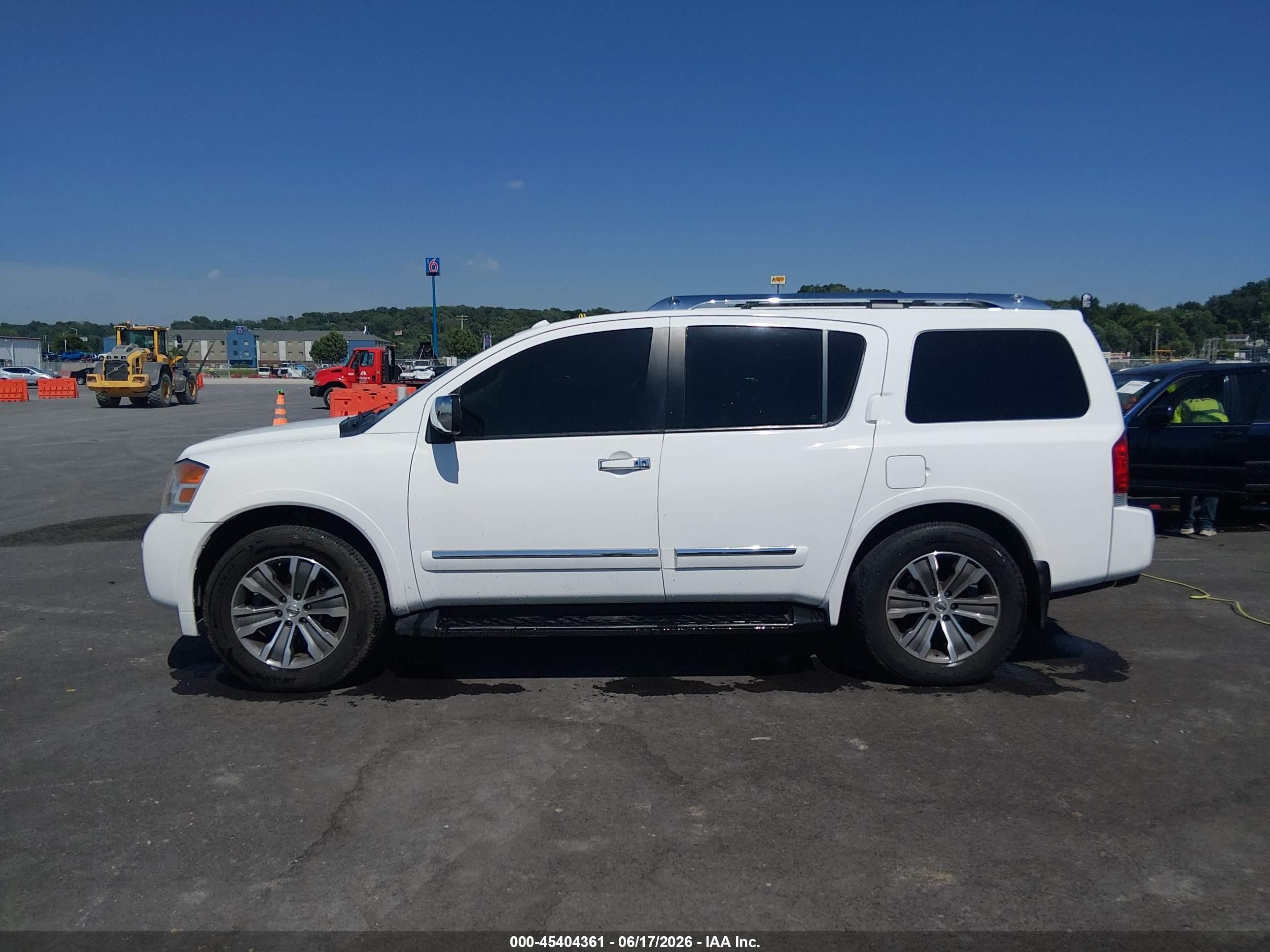 2015 Nissan Armada Sl White vin: 5N1BA0ND5FN621632