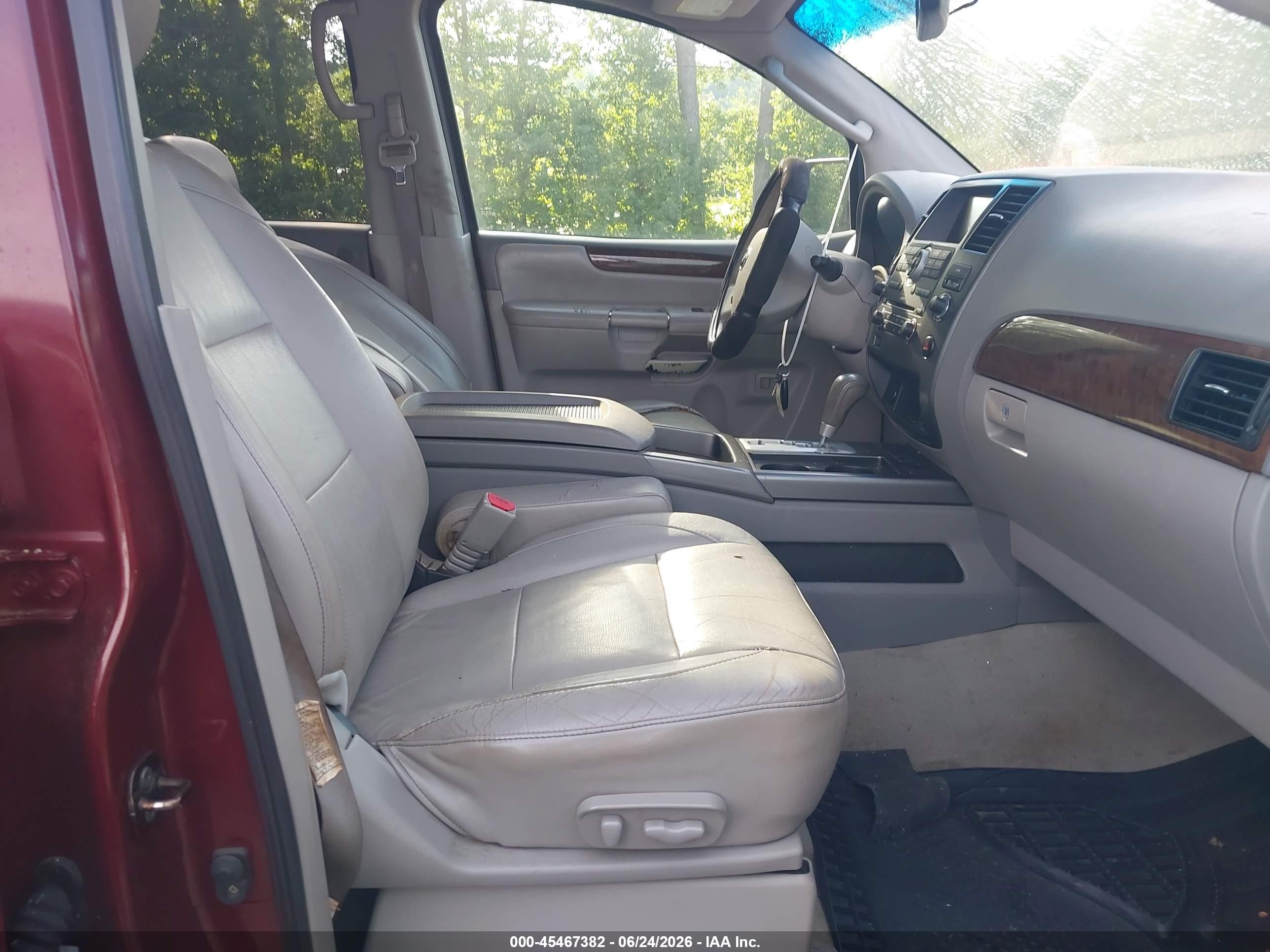 2010 Nissan Armada Titanium Бордовый vin: 5N1BA0ND6AN600409