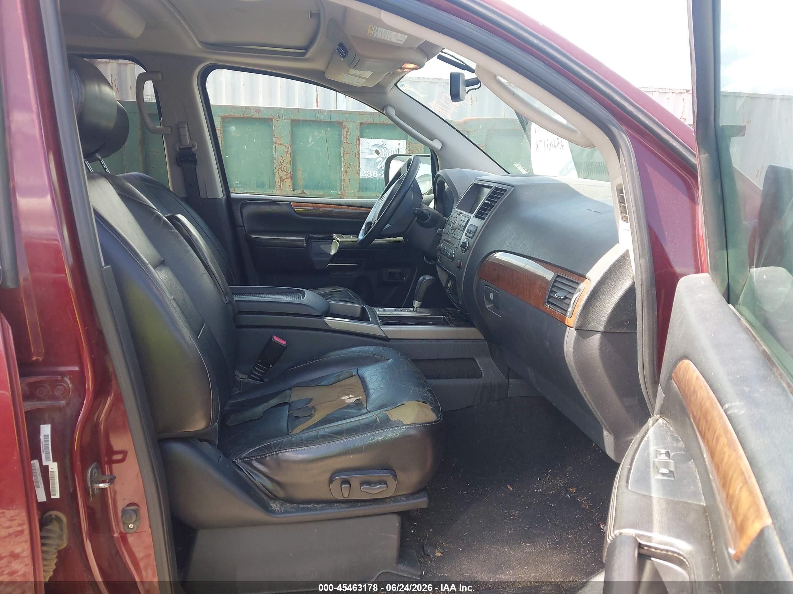 2010 Nissan Armada Titanium Burgundy vin: 5N1BA0ND6AN622734