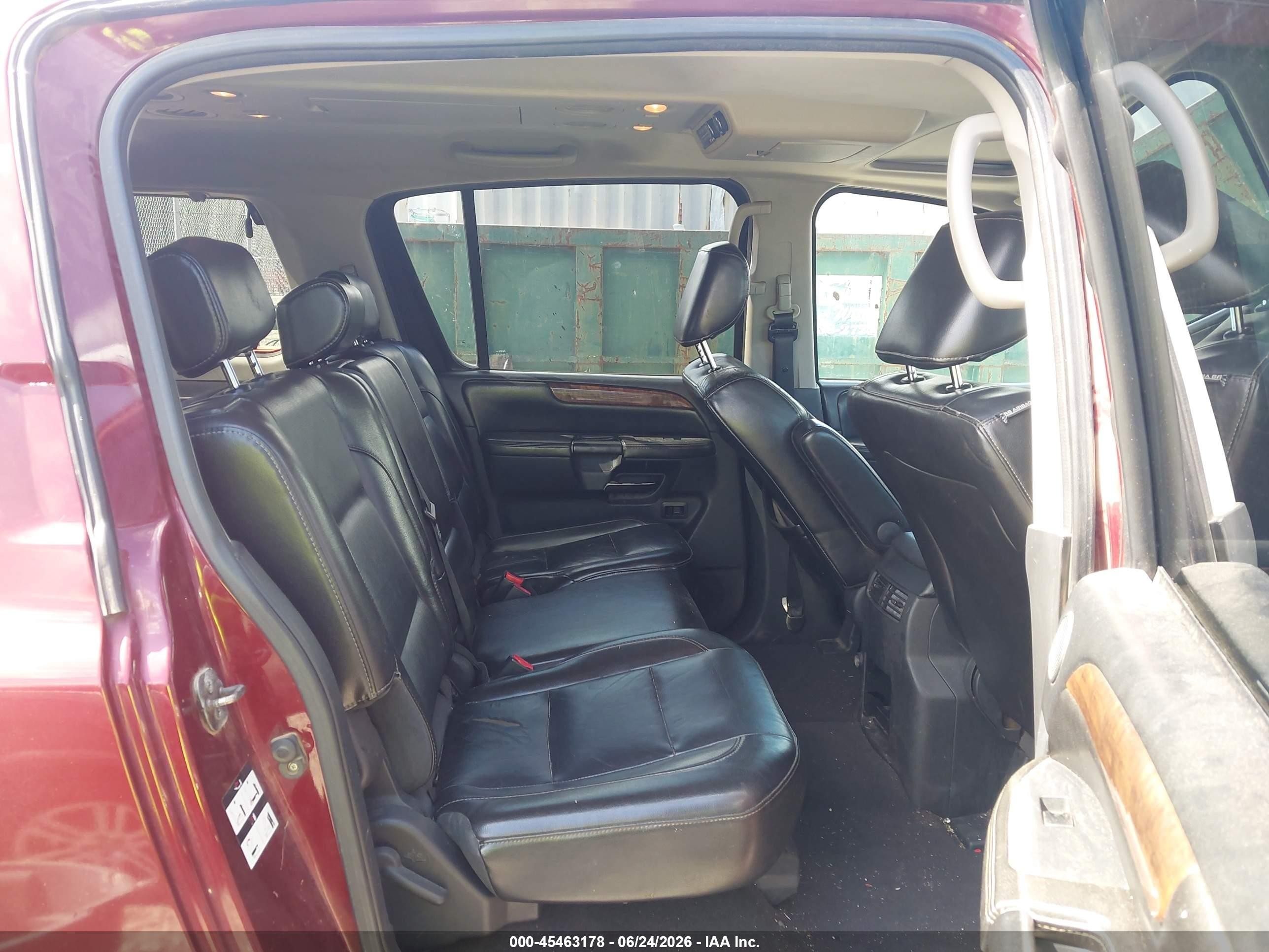 2010 Nissan Armada Titanium Burgundy vin: 5N1BA0ND6AN622734