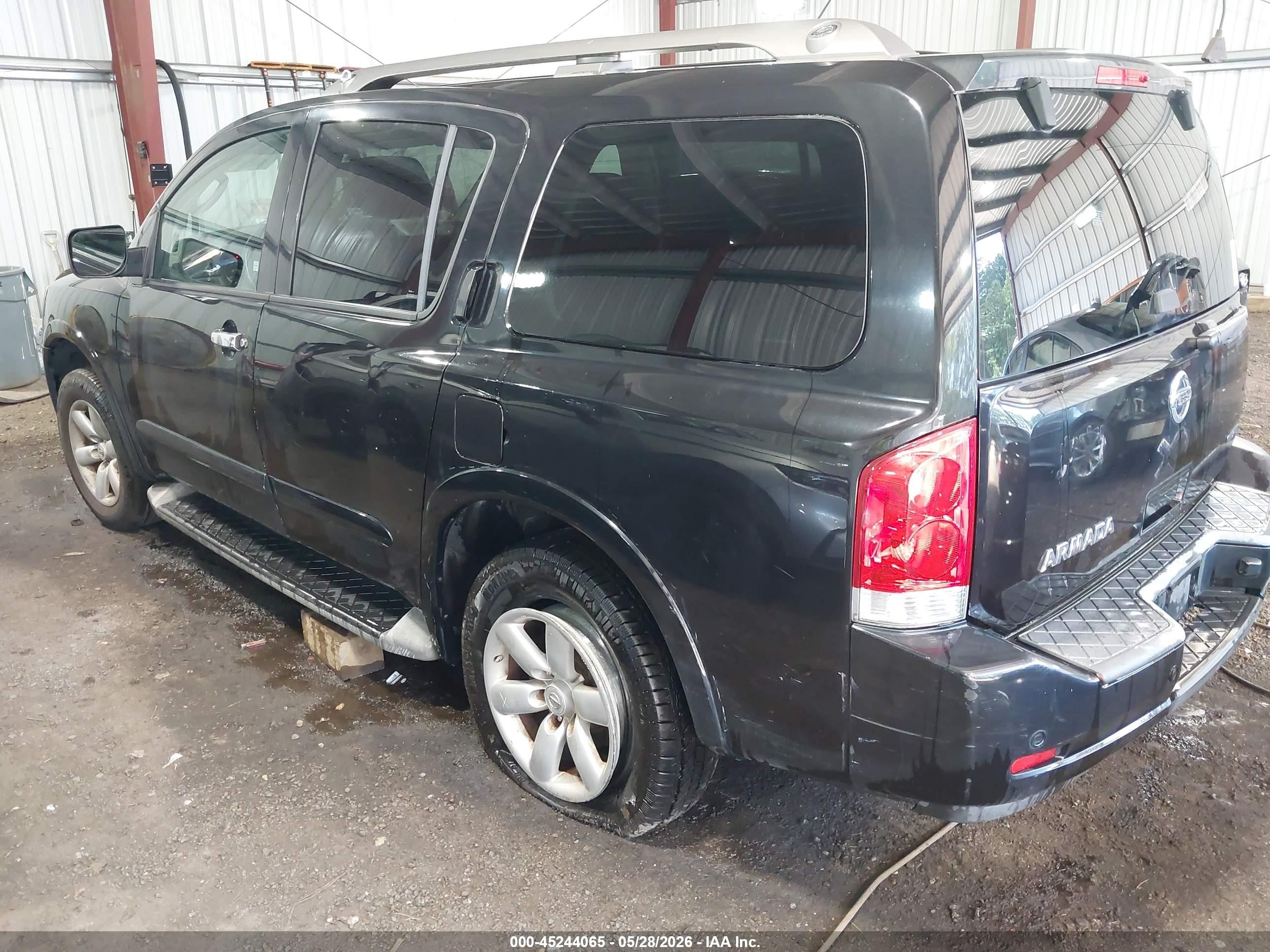 2011 Nissan Armada Sv Black vin: 5N1BA0ND6BN609919
