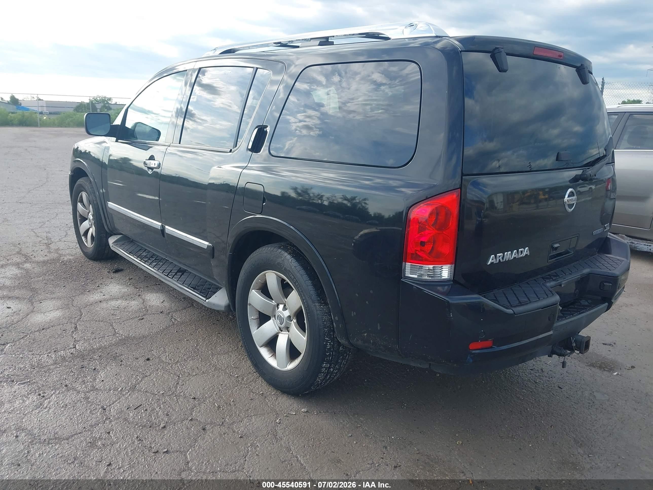 2013 Nissan Armada Sl Black vin: 5N1BA0ND6DN615495