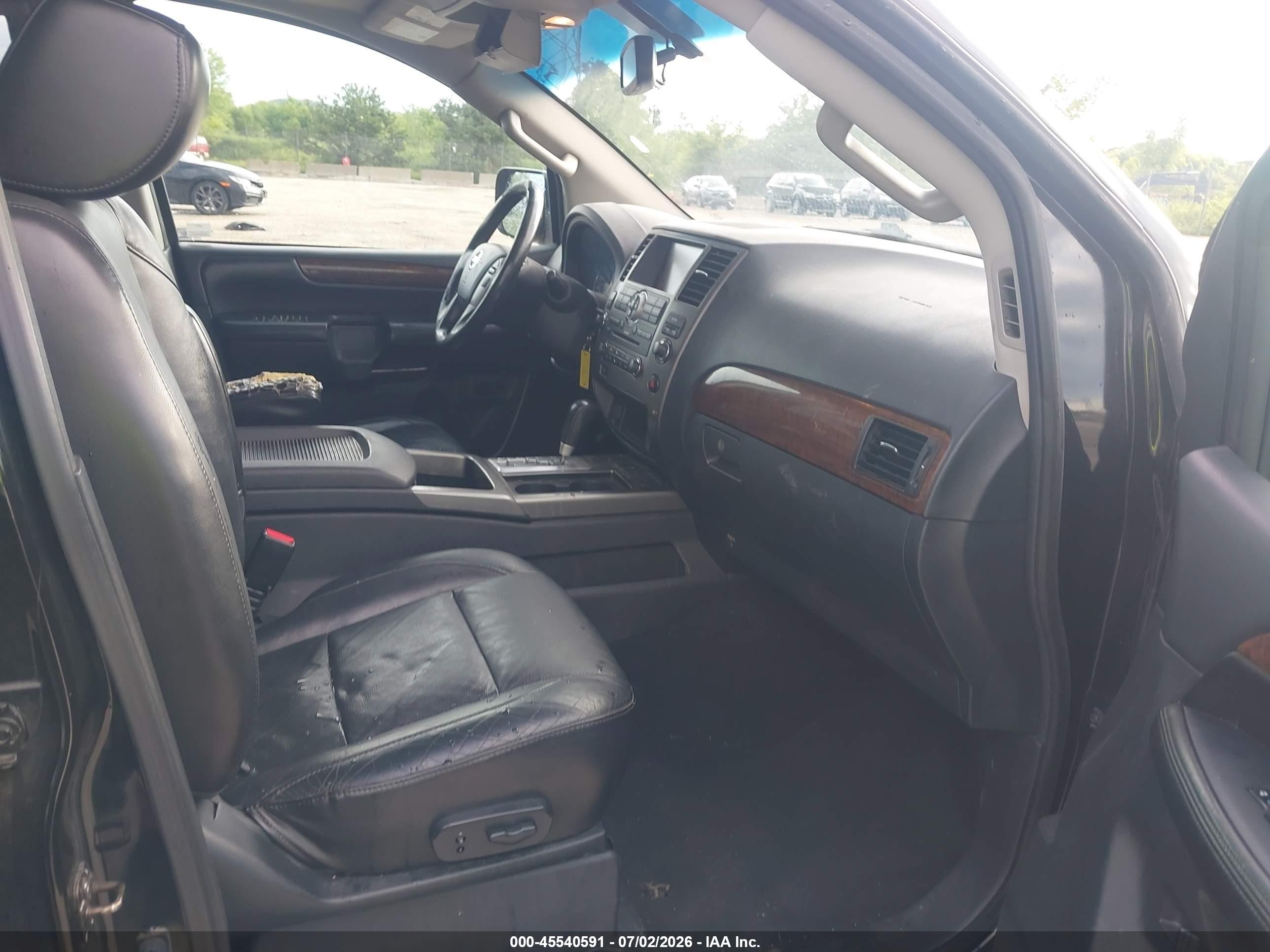 2013 Nissan Armada Sl Black vin: 5N1BA0ND6DN615495