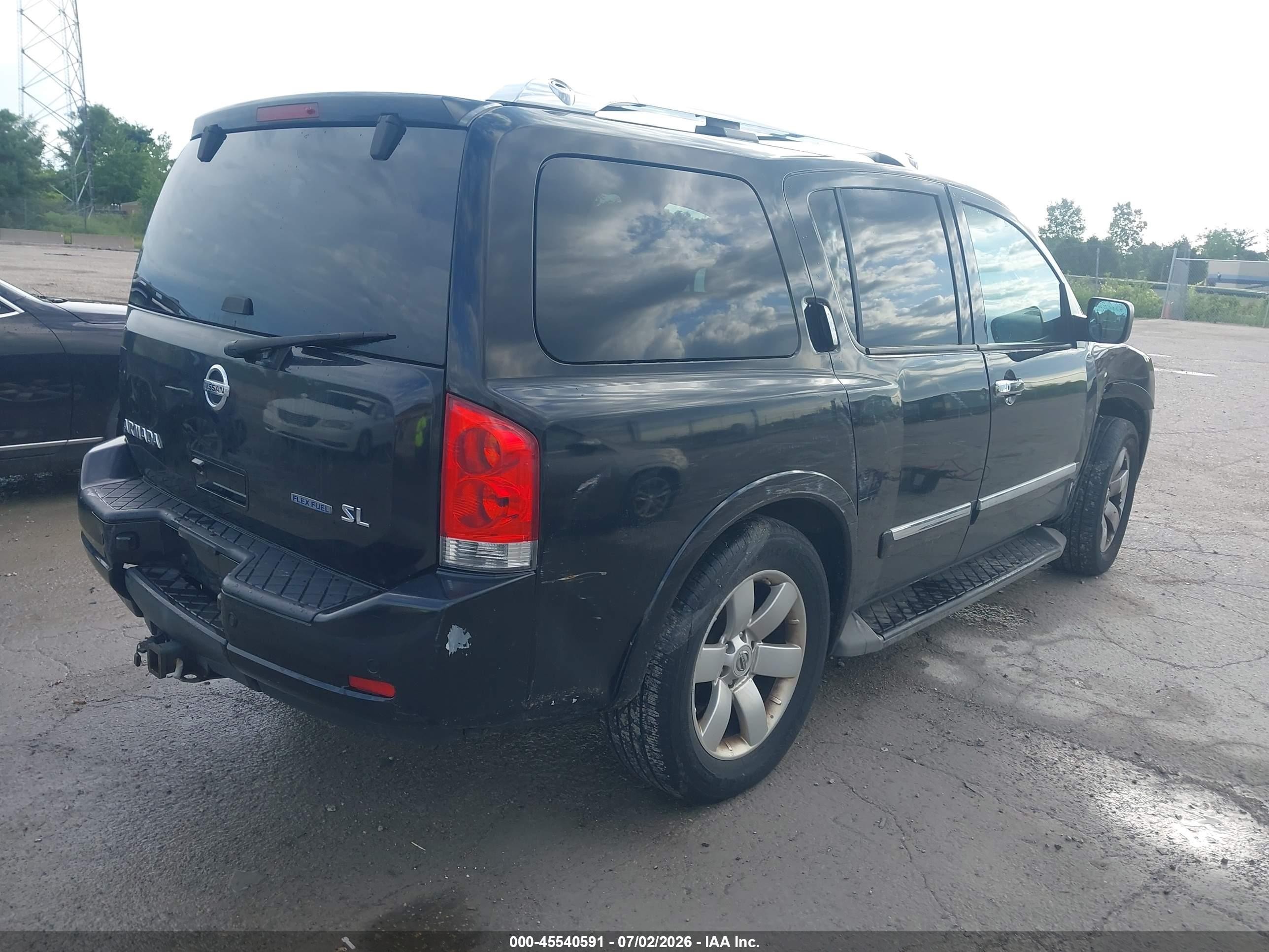 2013 Nissan Armada Sl Black vin: 5N1BA0ND6DN615495