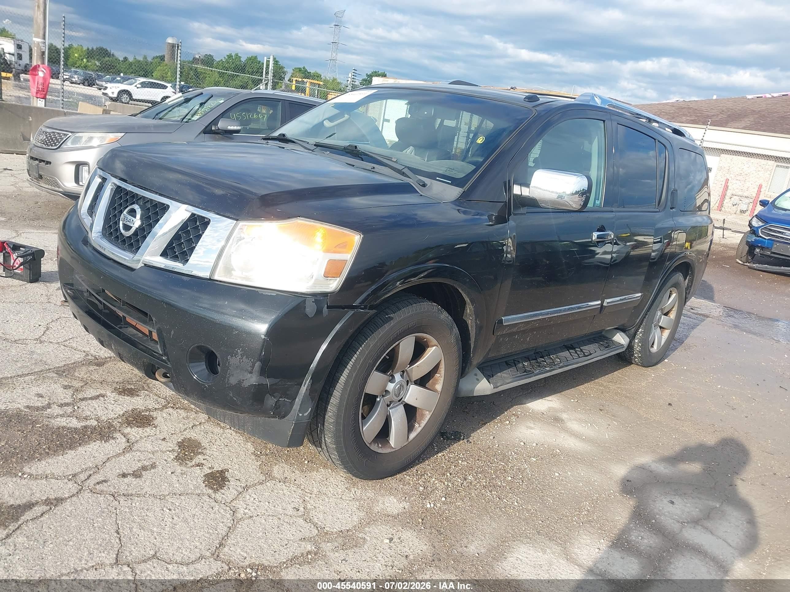 2013 Nissan Armada Sl Black vin: 5N1BA0ND6DN615495