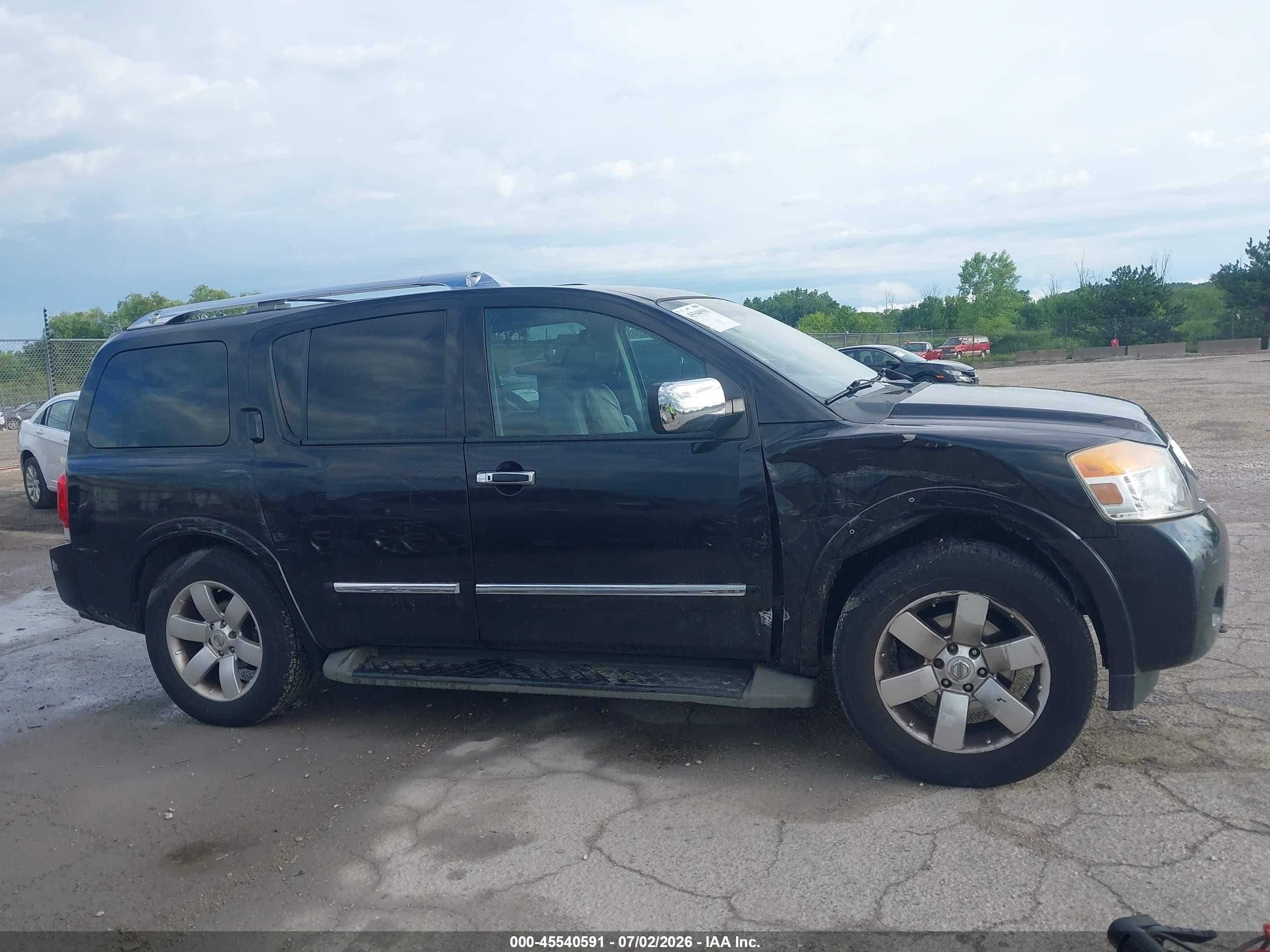 2013 Nissan Armada Sl Black vin: 5N1BA0ND6DN615495