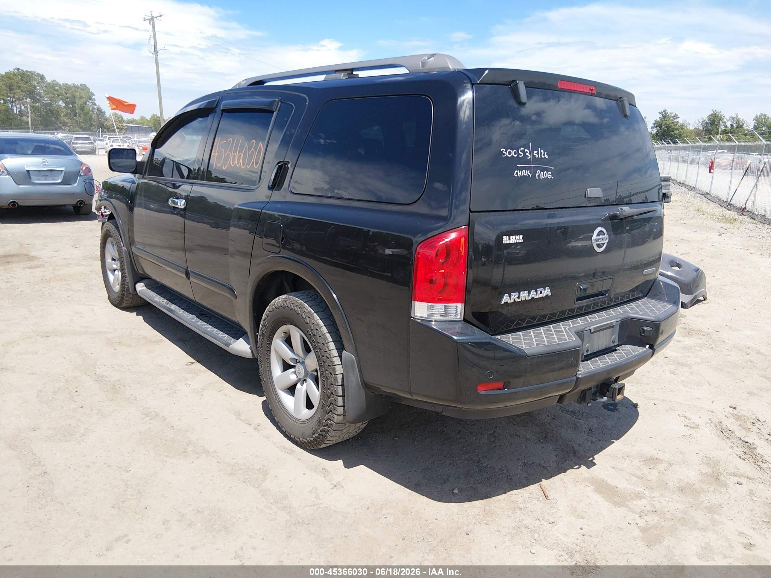 2014 Nissan Armada Sv Black vin: 5N1BA0ND6EN604238
