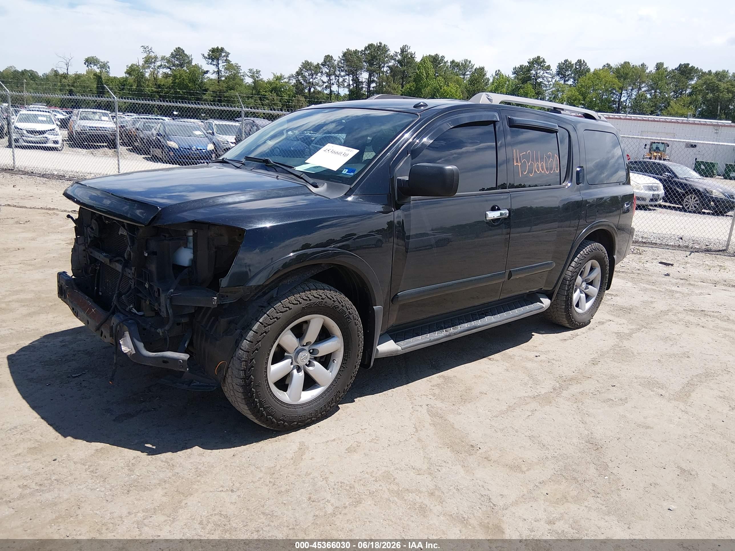 2014 Nissan Armada Sv Black vin: 5N1BA0ND6EN604238