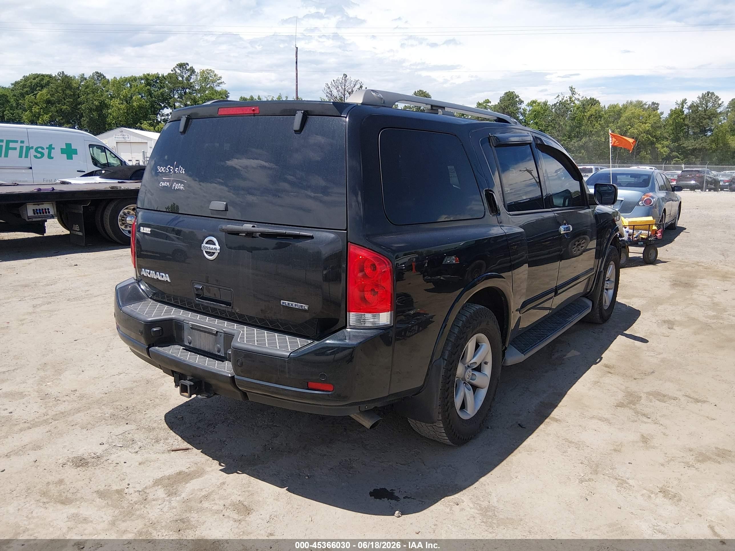 2014 Nissan Armada Sv Black vin: 5N1BA0ND6EN604238