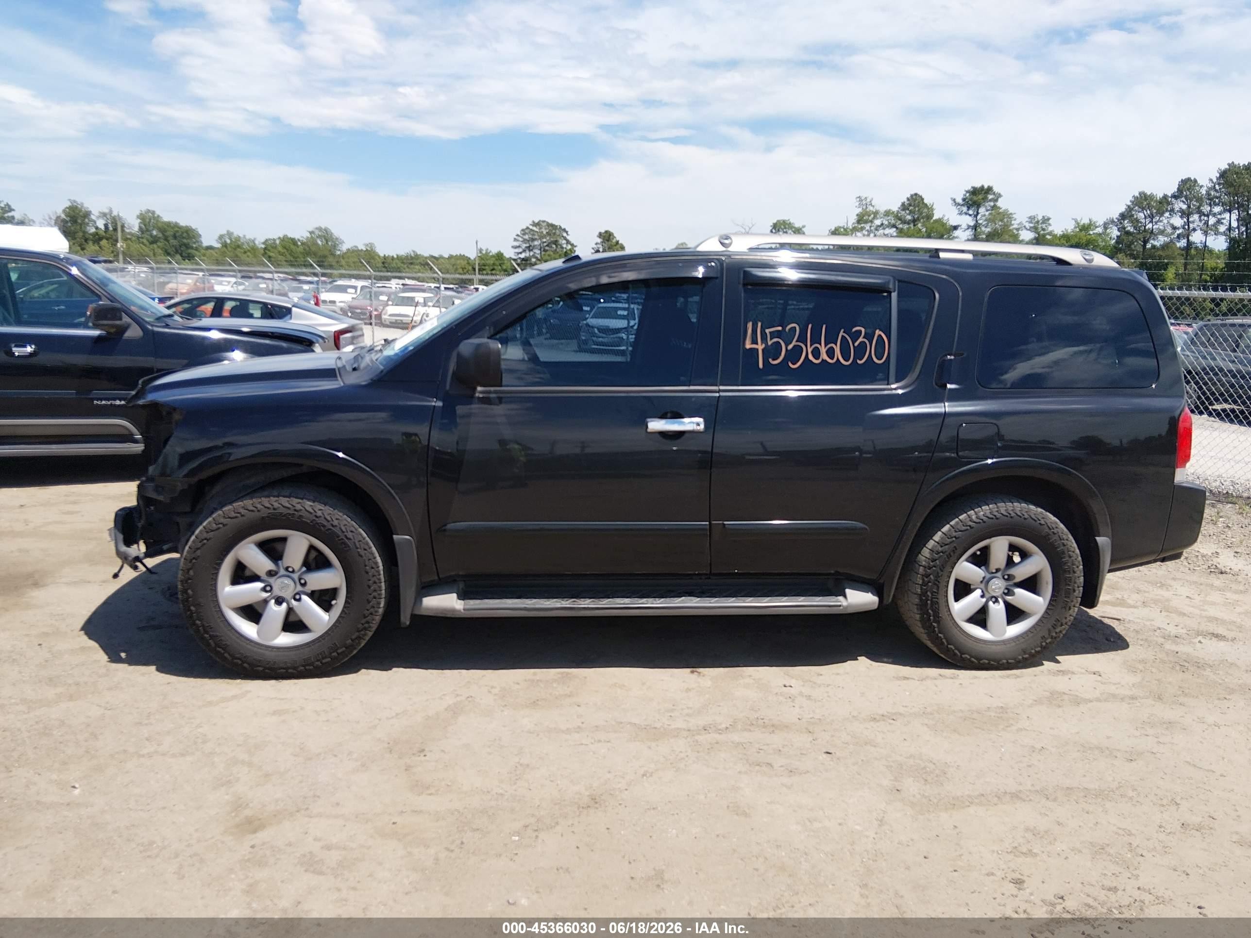 2014 Nissan Armada Sv Black vin: 5N1BA0ND6EN604238