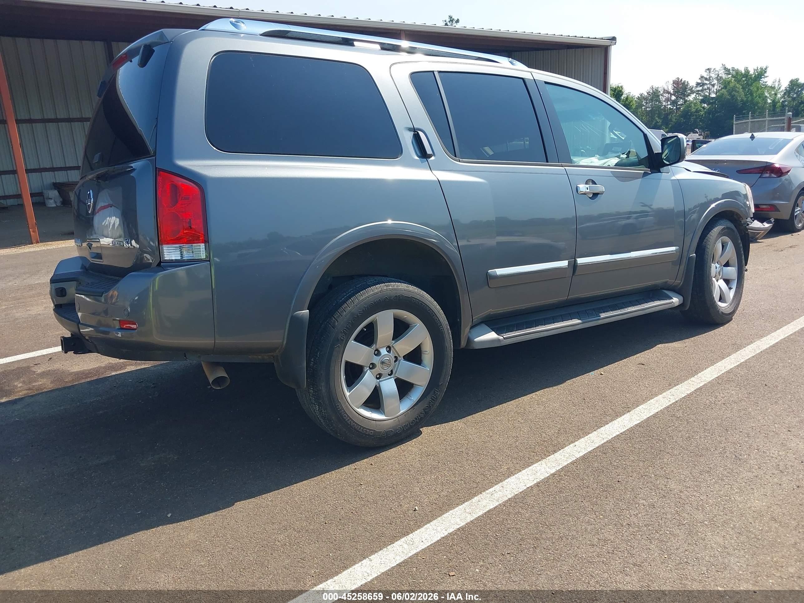 2014 Nissan Armada Sl Gray vin: 5N1BA0ND6EN610606