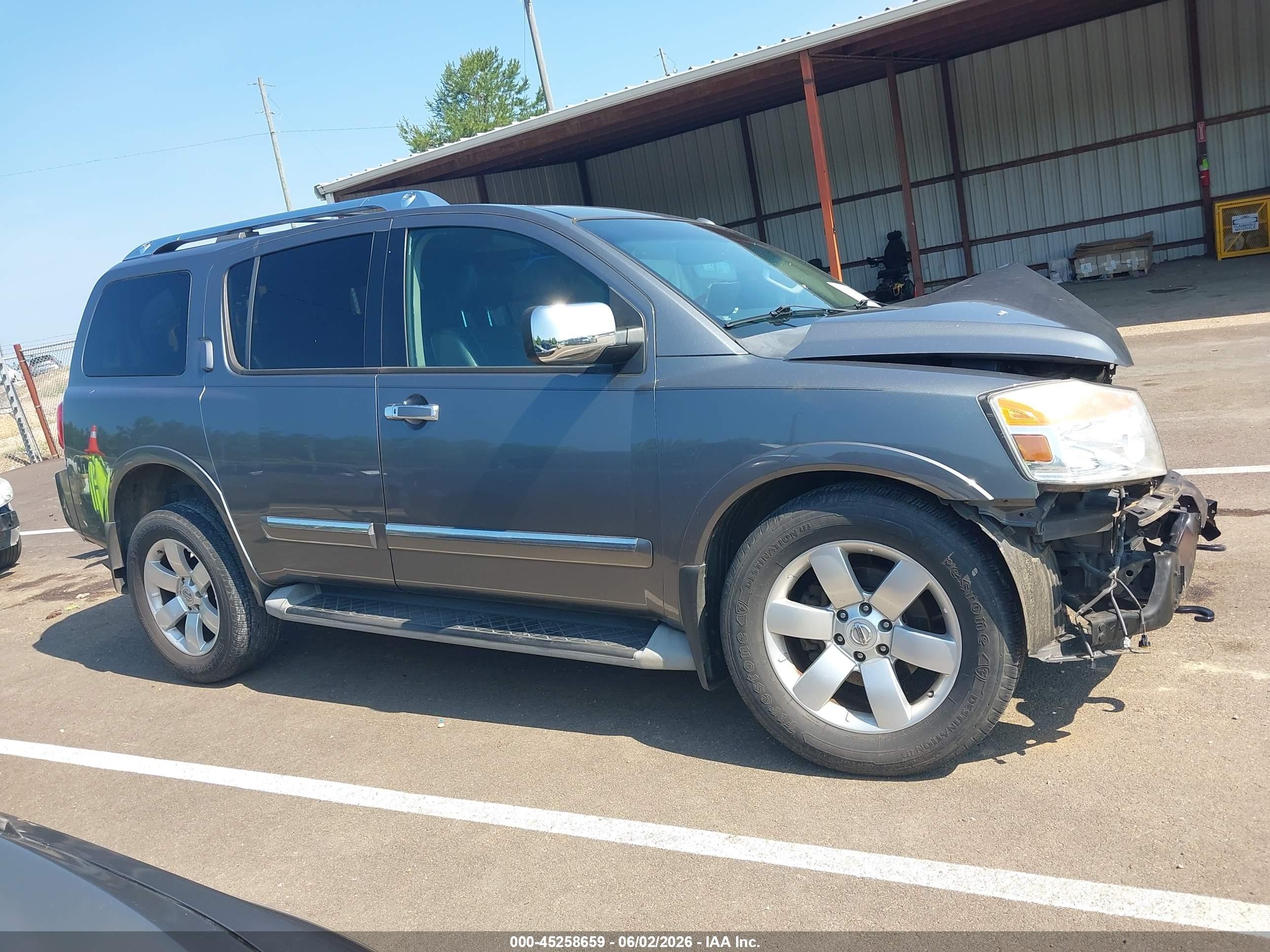 2014 Nissan Armada Sl Gray vin: 5N1BA0ND6EN610606