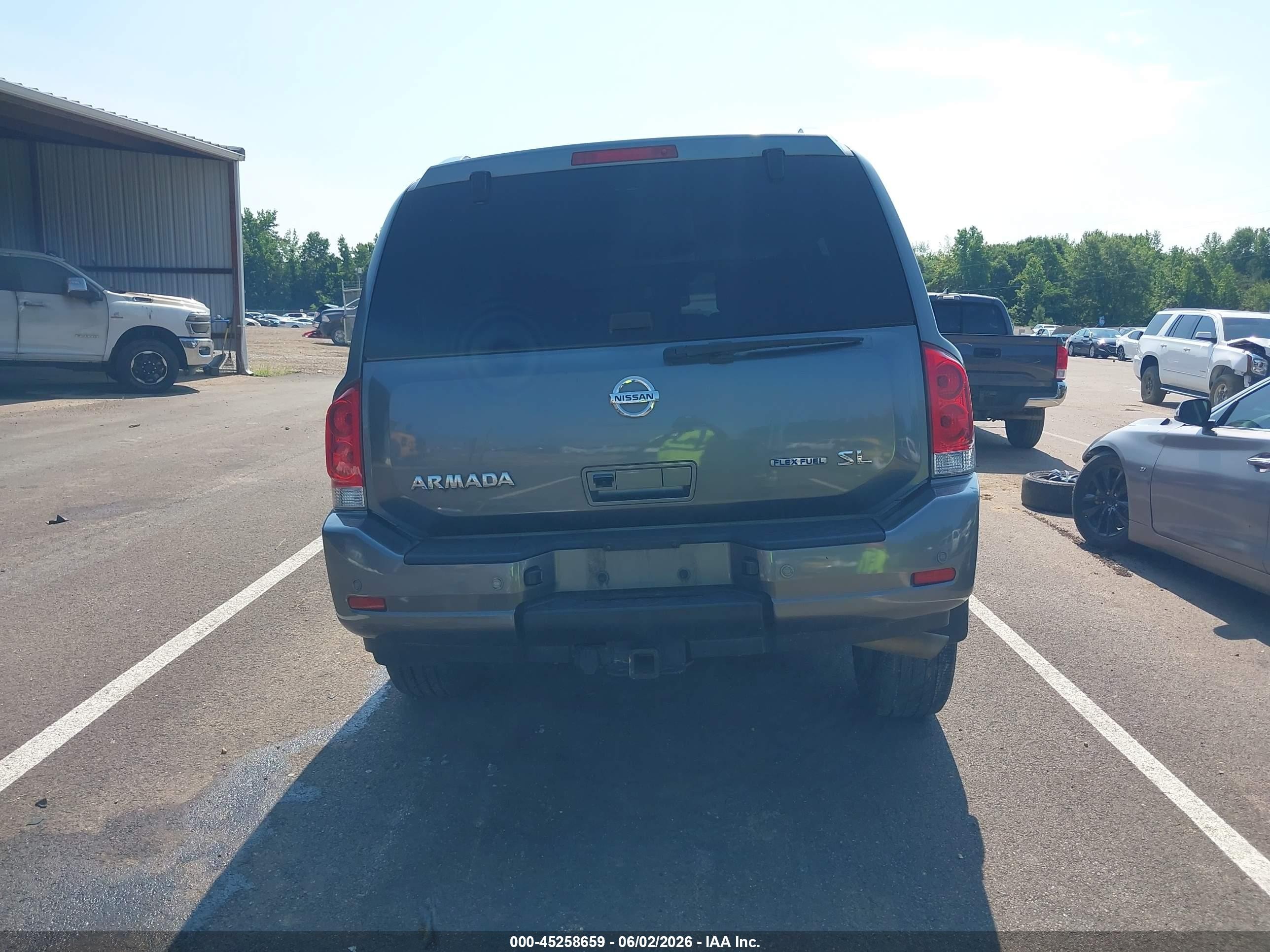 2014 Nissan Armada Sl Gray vin: 5N1BA0ND6EN610606