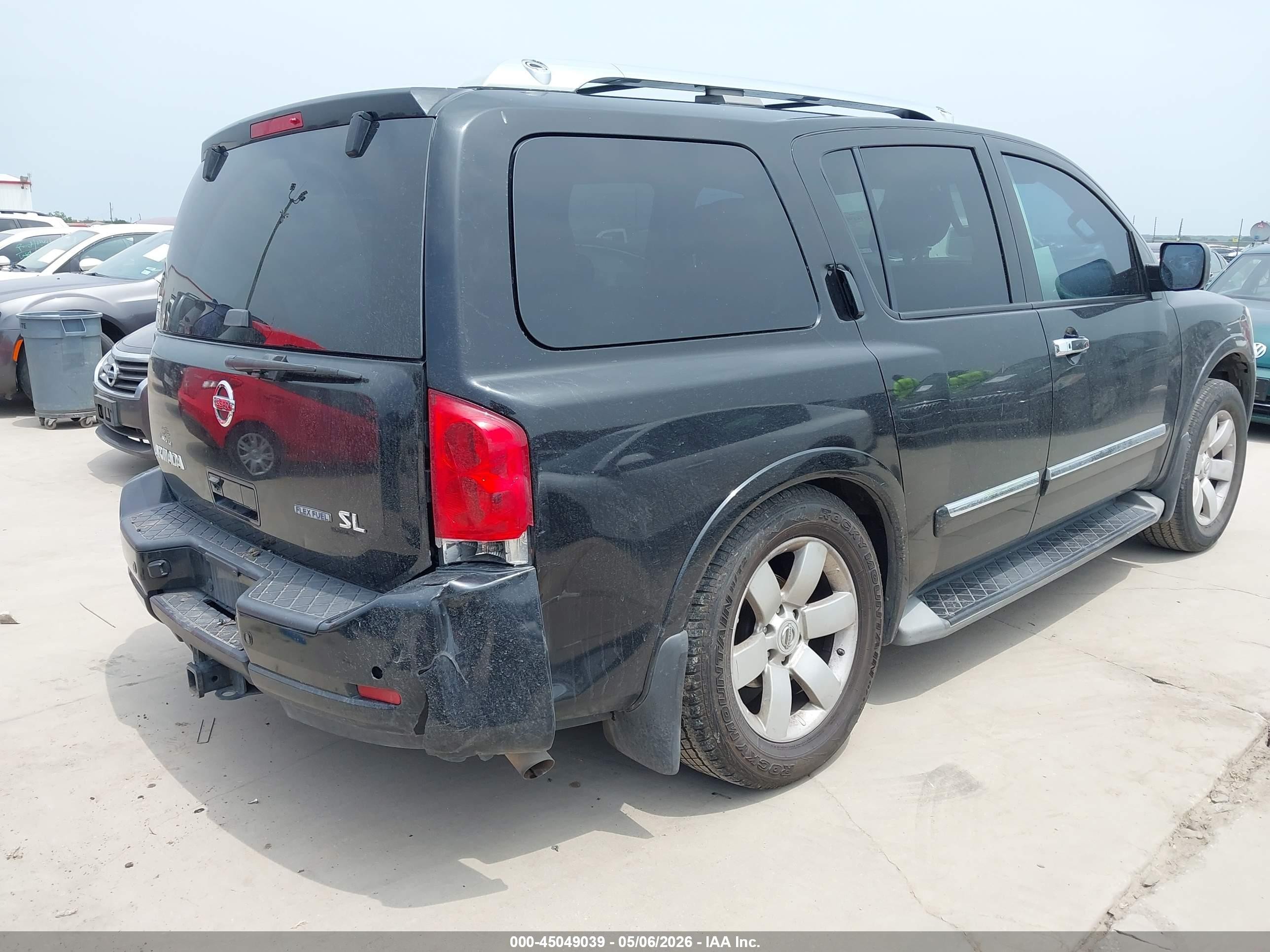 2014 Nissan Armada Sl Black vin: 5N1BA0ND6EN611996