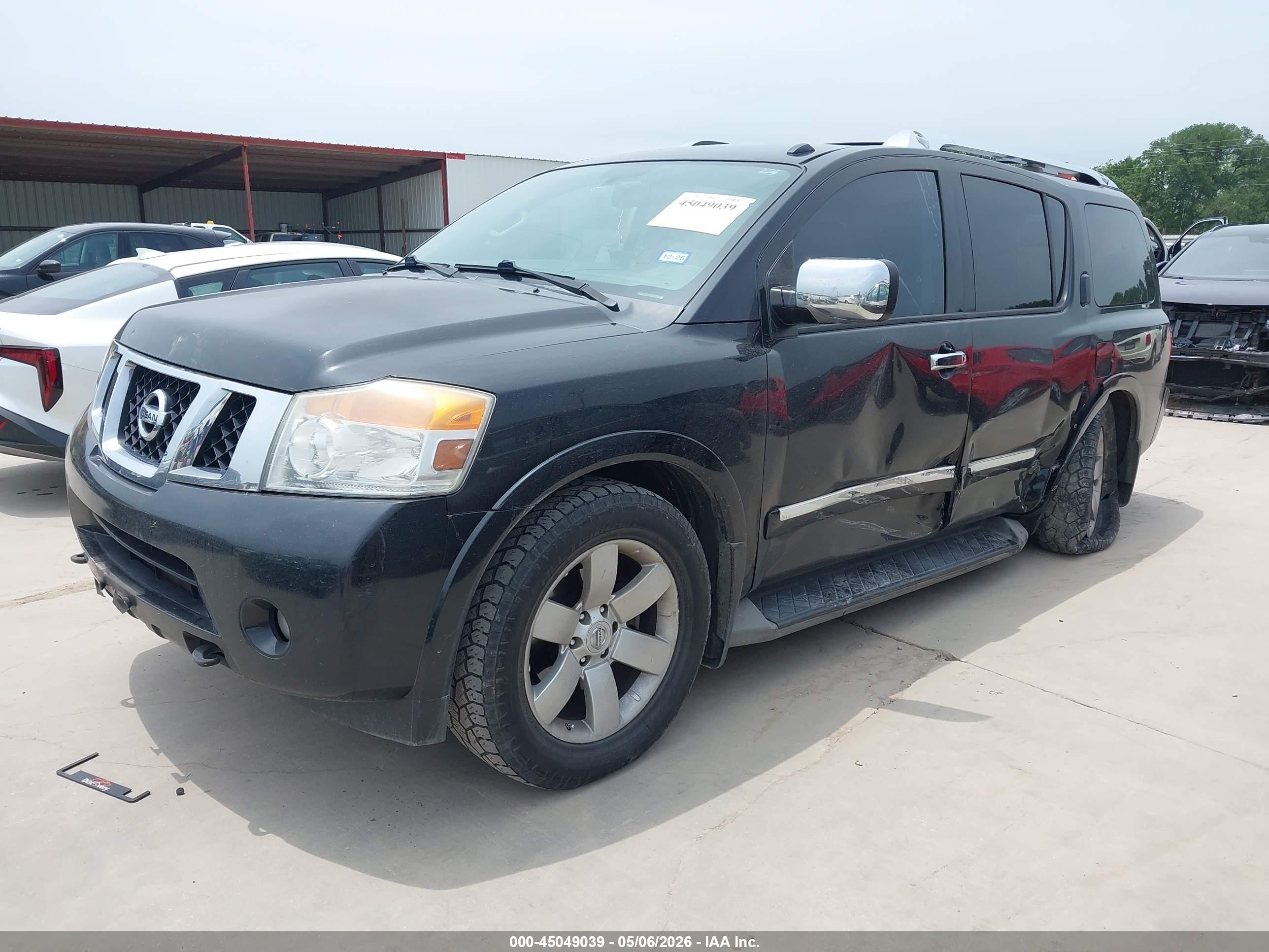 2014 Nissan Armada Sl Black vin: 5N1BA0ND6EN611996