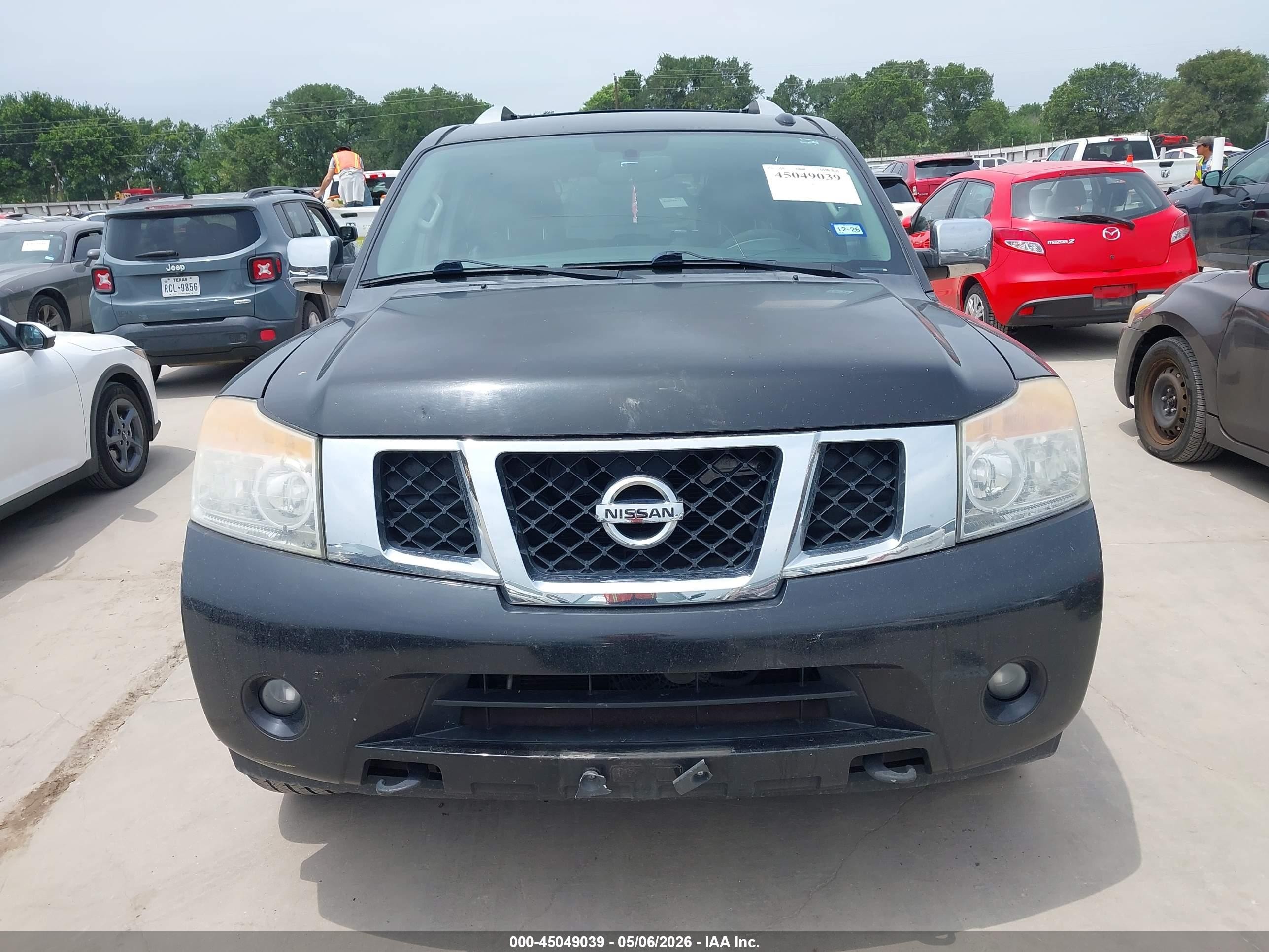 2014 Nissan Armada Sl Black vin: 5N1BA0ND6EN611996
