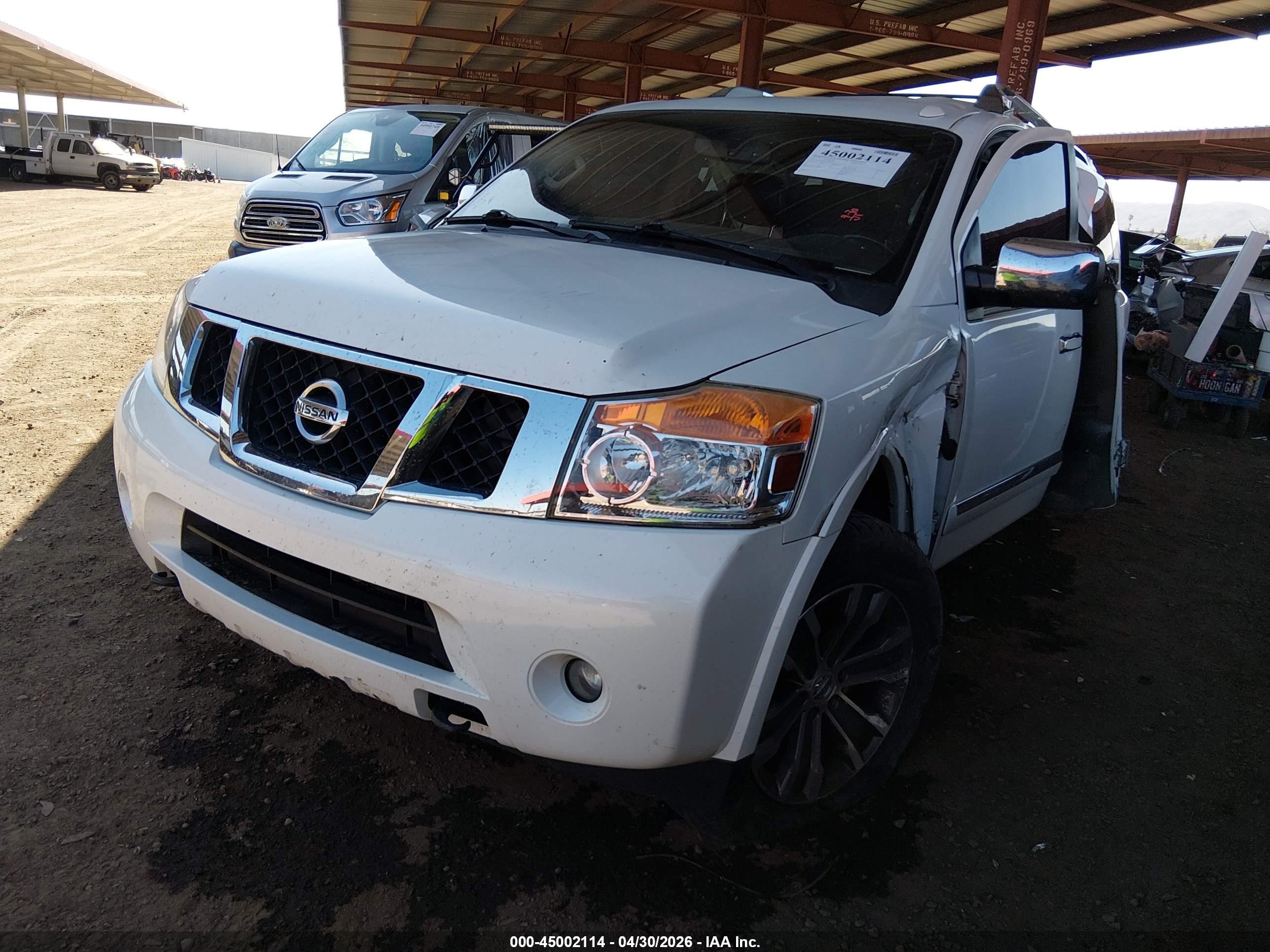 2015 Nissan Armada Sl White vin: 5N1BA0ND6FN619632