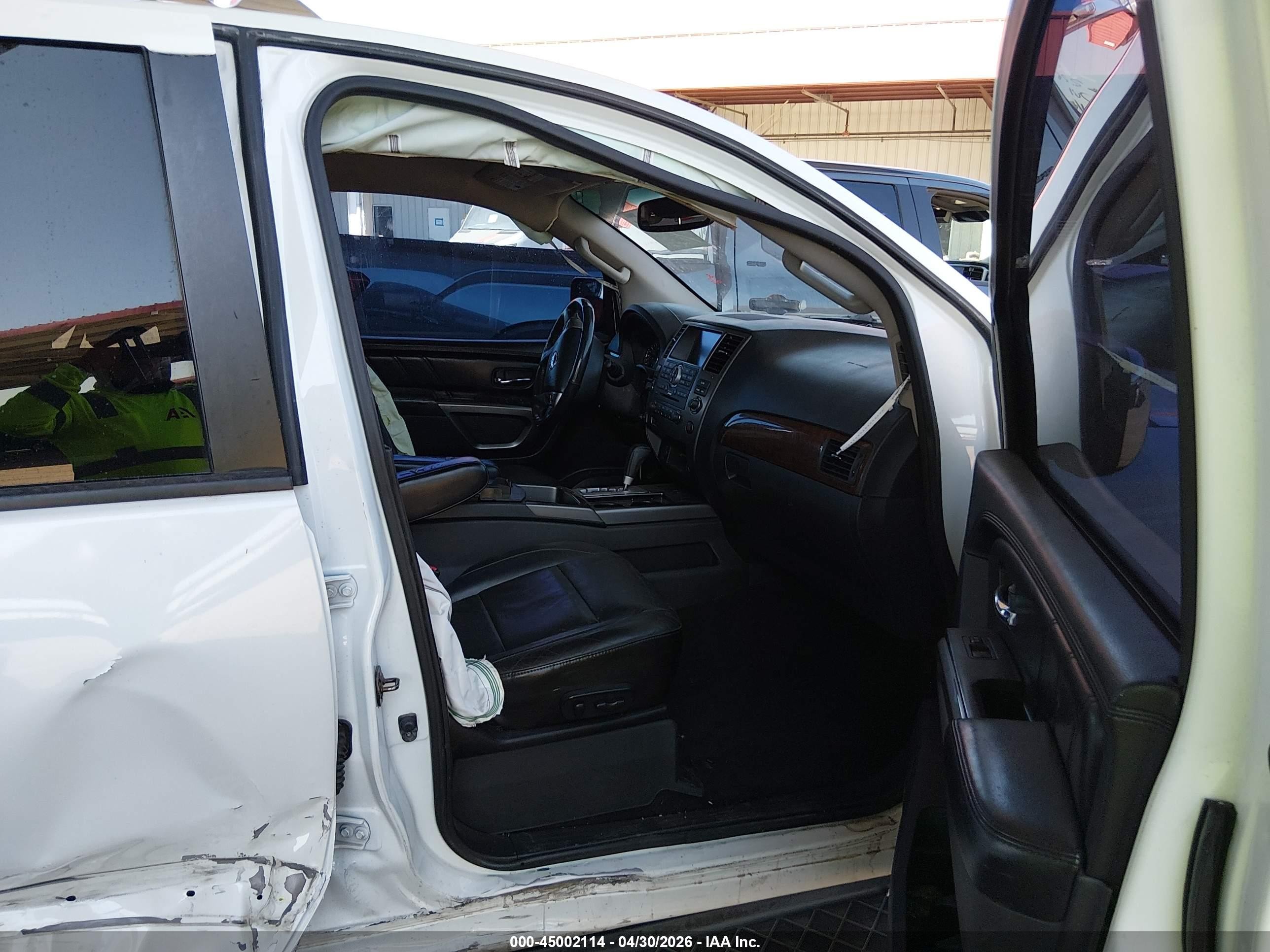 2015 Nissan Armada Sl White vin: 5N1BA0ND6FN619632