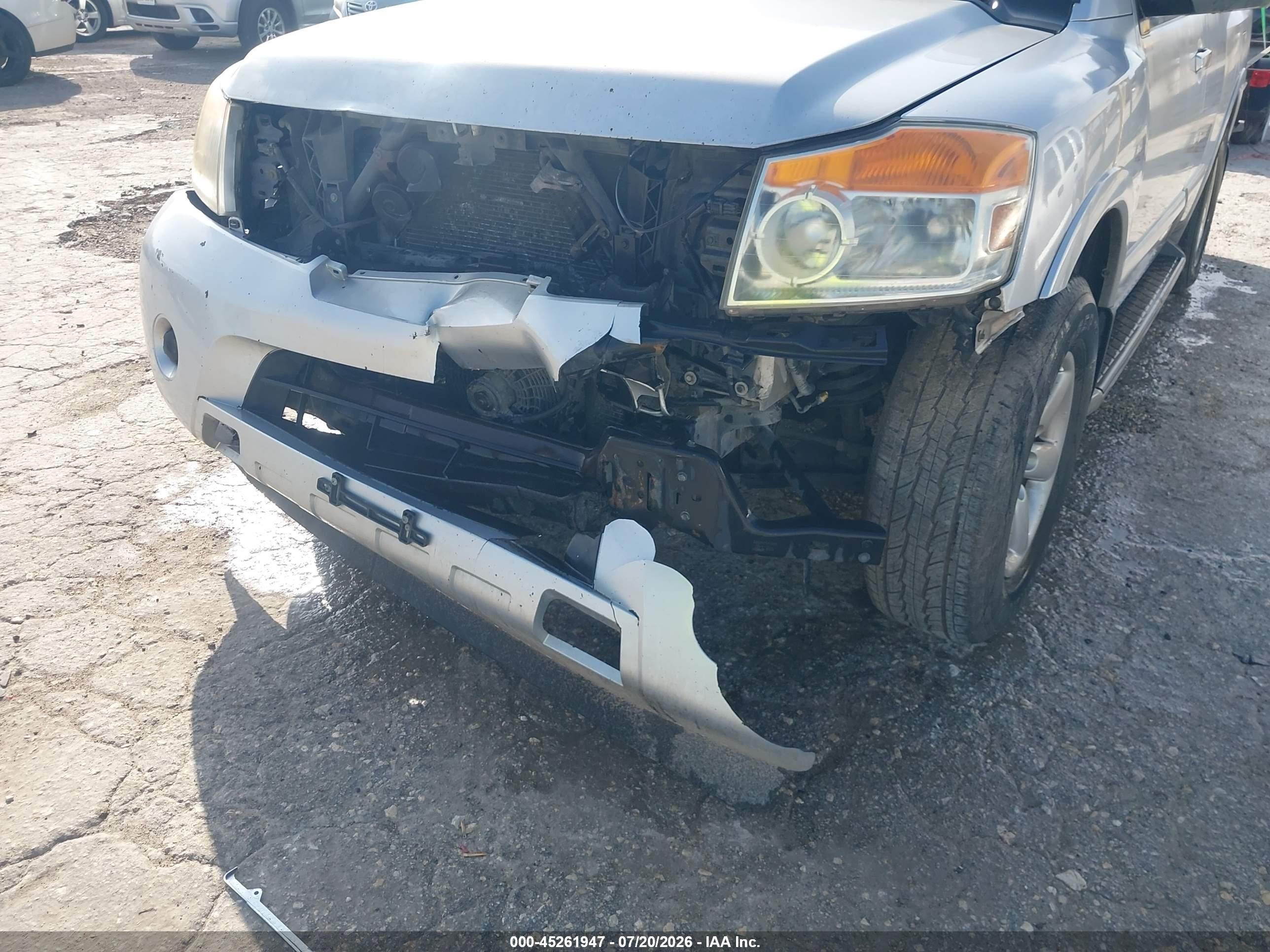2010 Nissan Armada Se Silver vin: 5N1BA0ND7AN606512