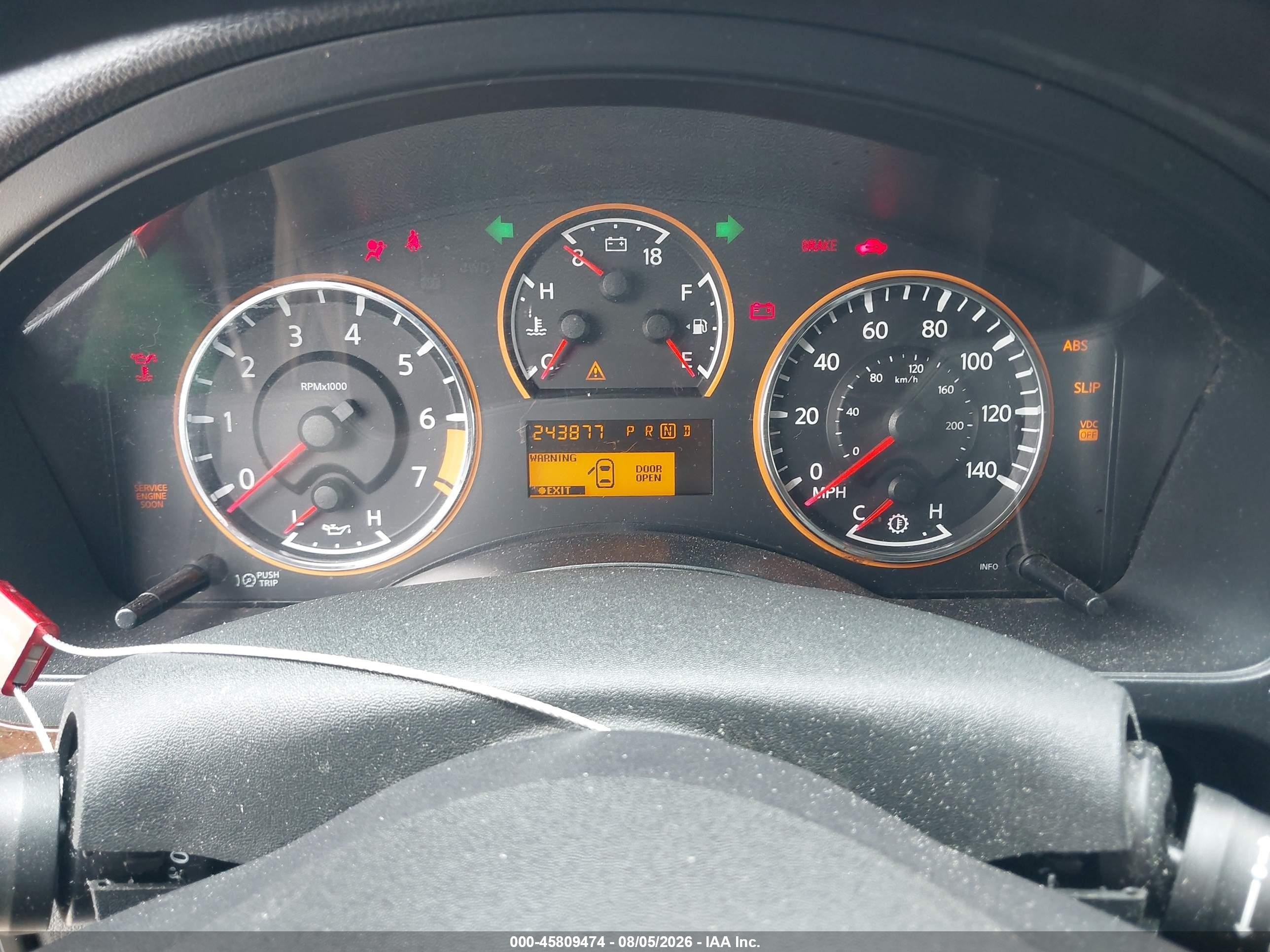 2010 Nissan Armada Titanium Gray vin: 5N1BA0ND7AN620751
