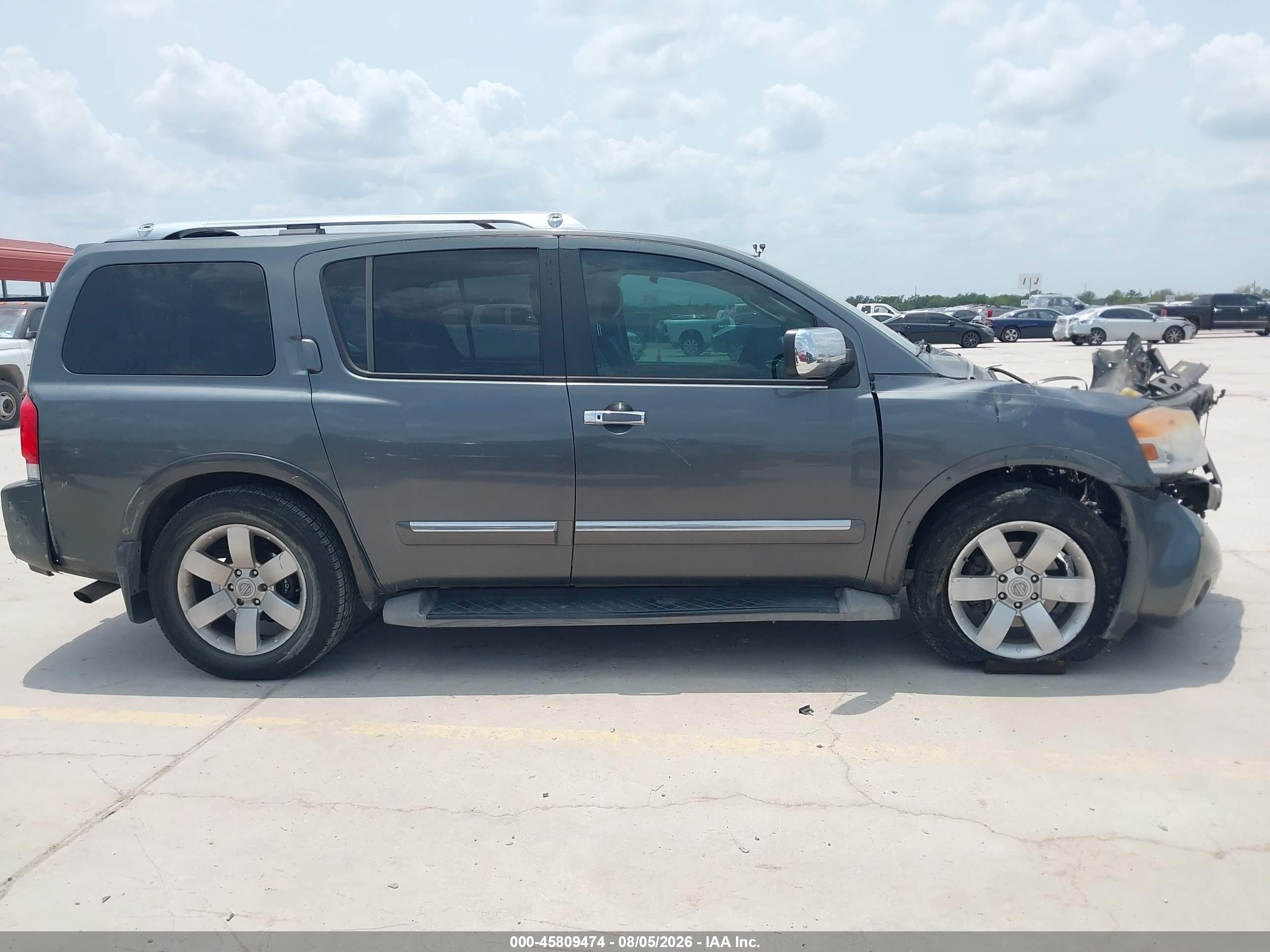 2010 Nissan Armada Titanium Gray vin: 5N1BA0ND7AN620751