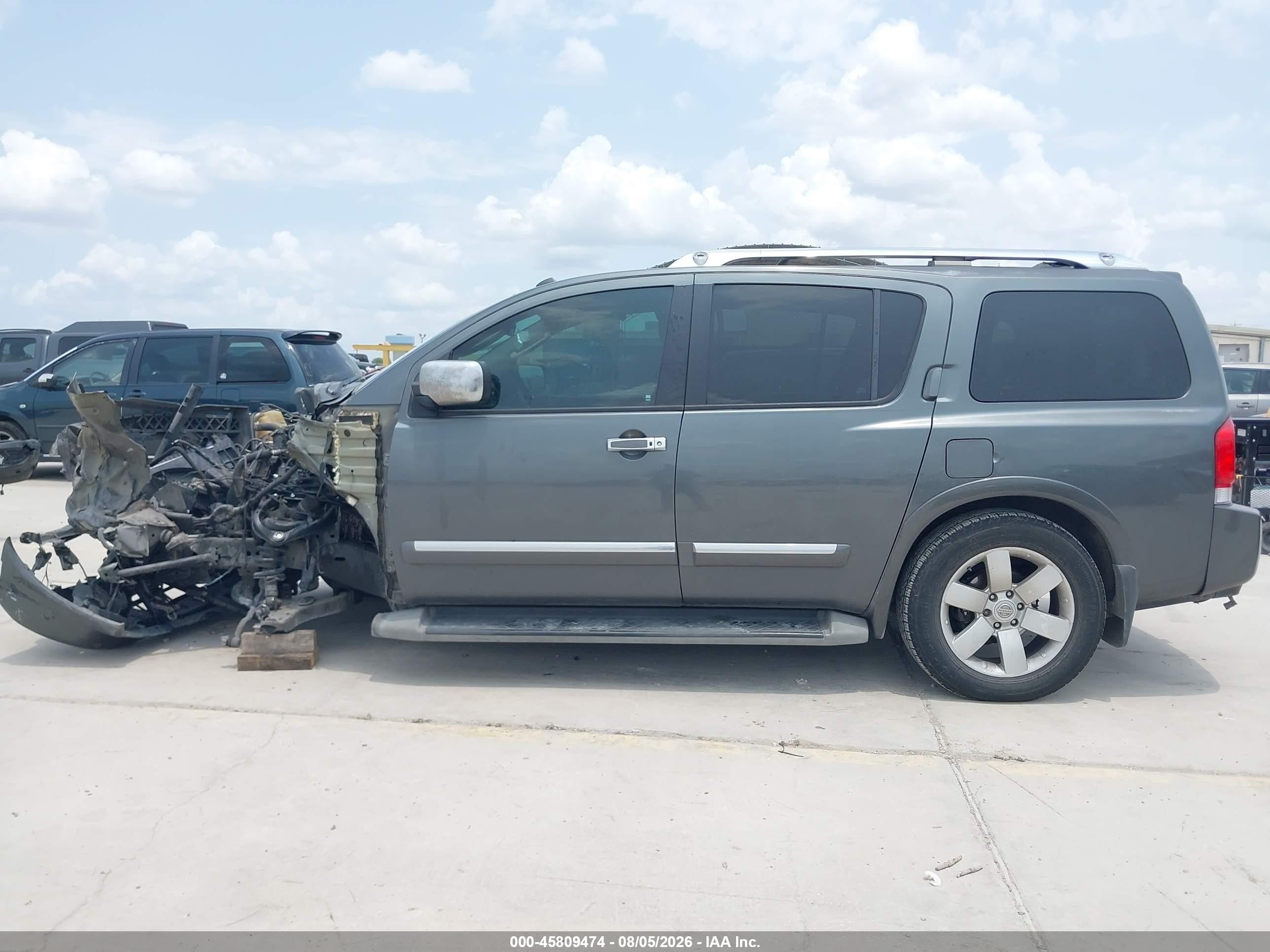 2010 Nissan Armada Titanium Gray vin: 5N1BA0ND7AN620751