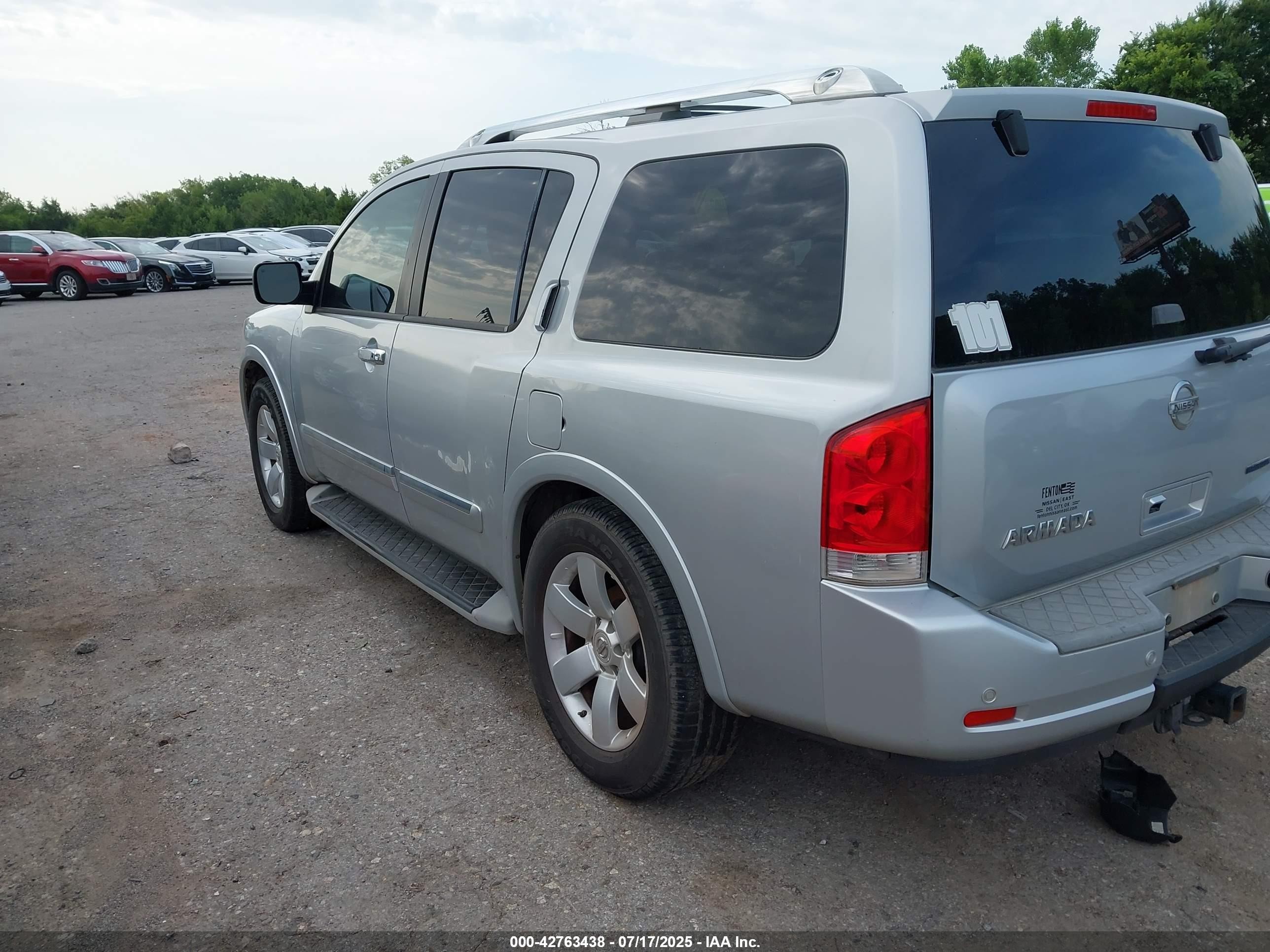 2011 Nissan Armada Sl Серебряный vin: 5N1BA0ND7BN601263