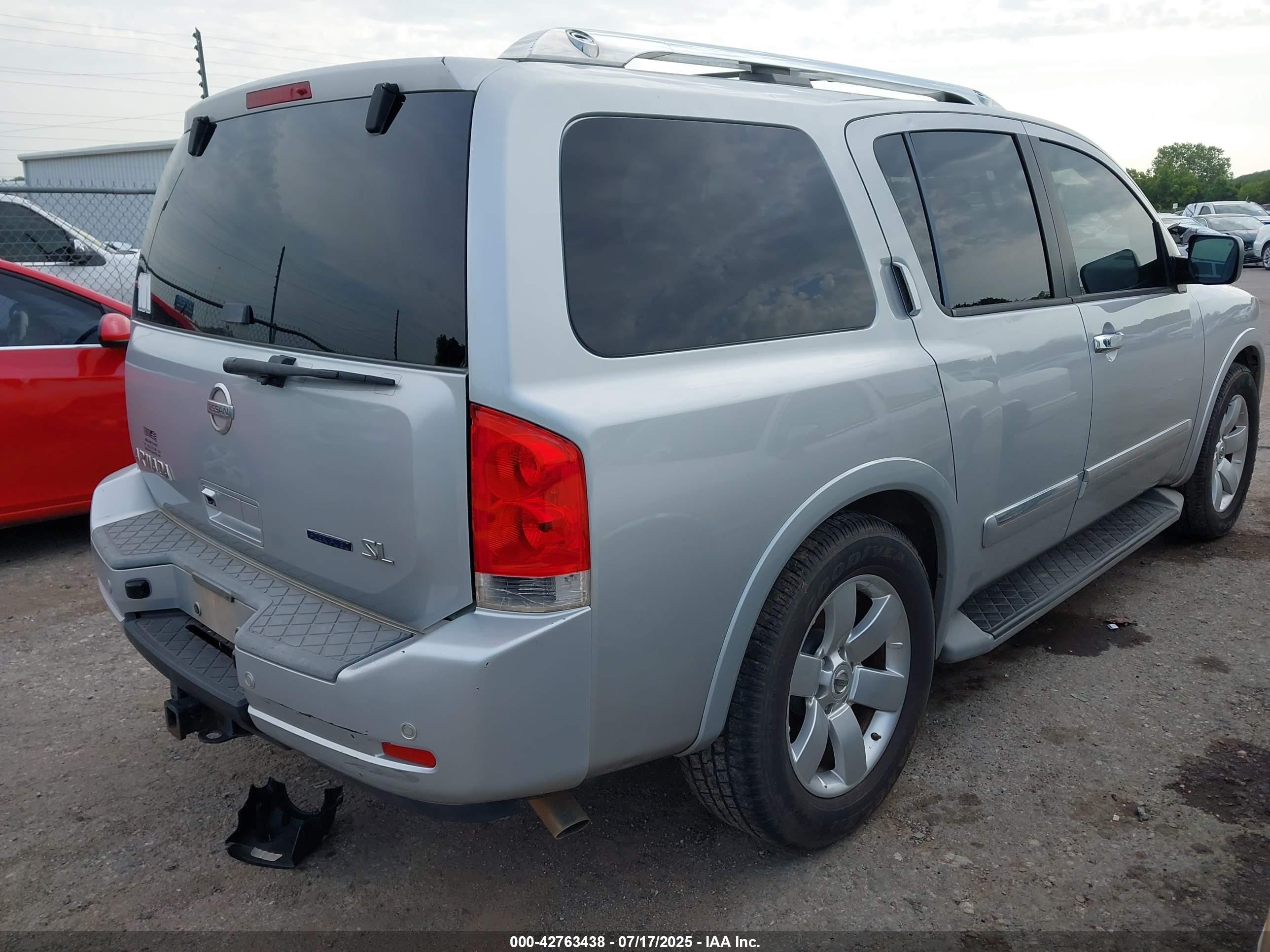2011 Nissan Armada Sl Серебряный vin: 5N1BA0ND7BN601263