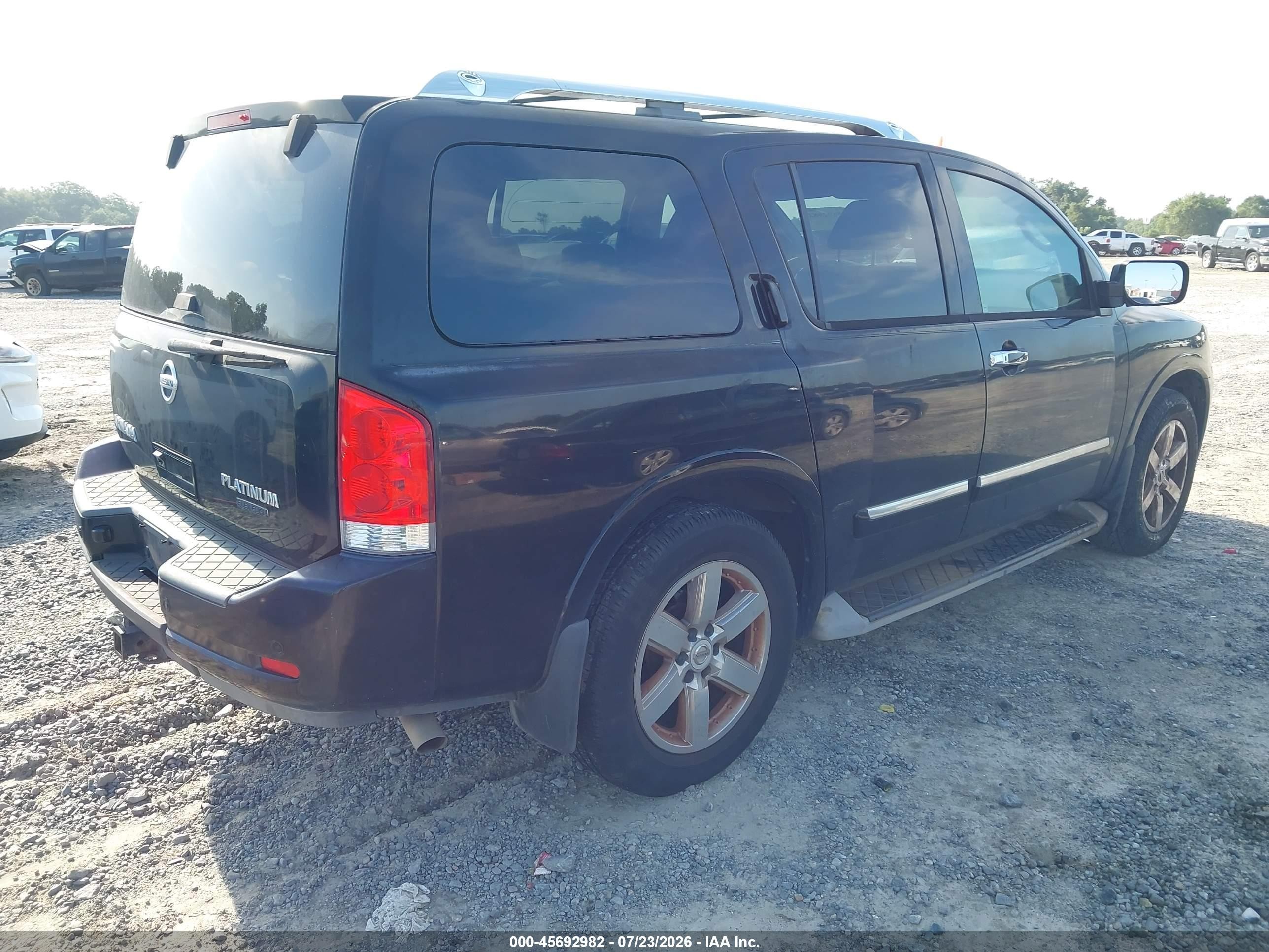 2011 Nissan Armada Platinum Black vin: 5N1BA0ND7BN616880