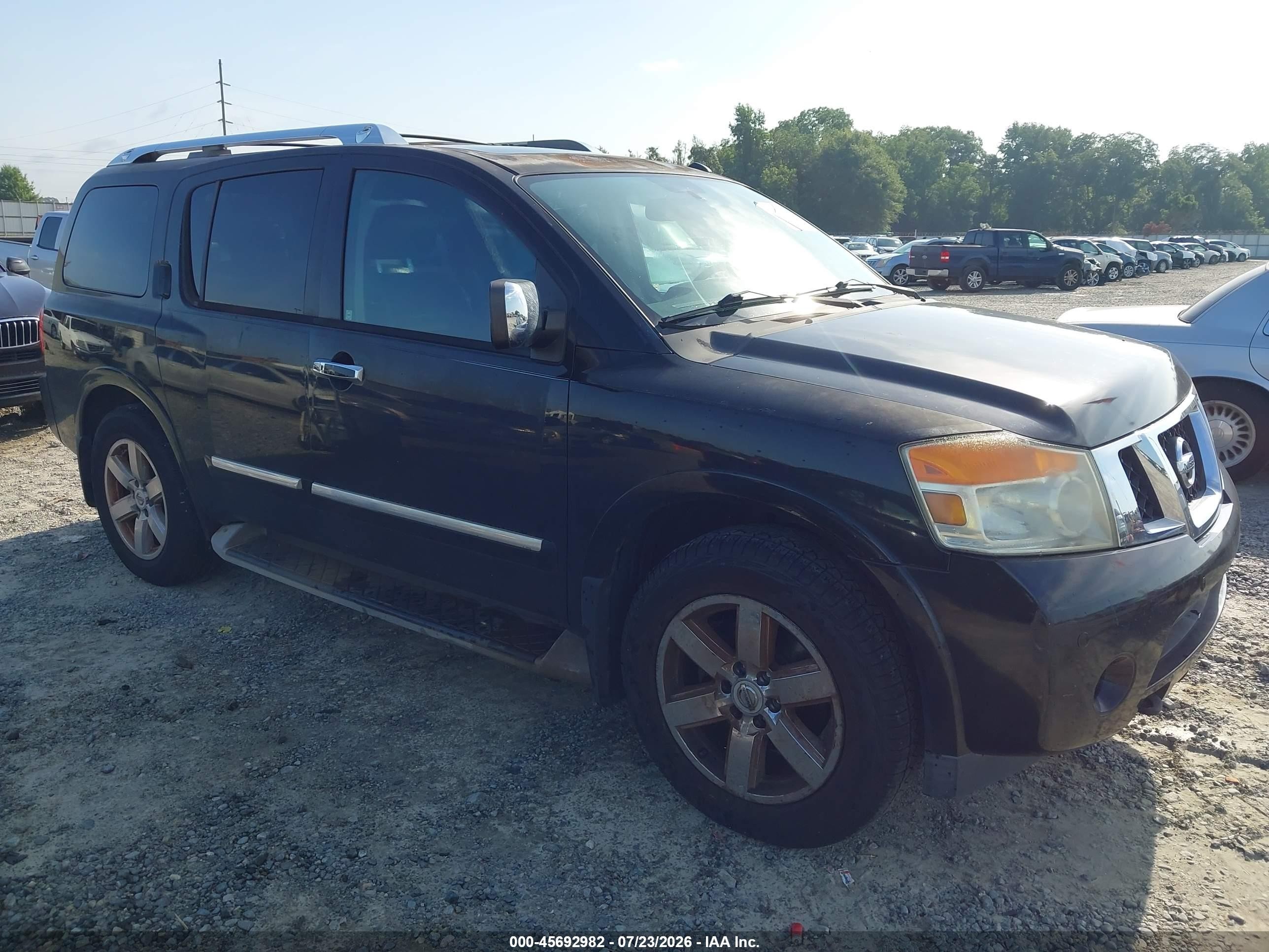 2011 Nissan Armada Platinum Black vin: 5N1BA0ND7BN616880