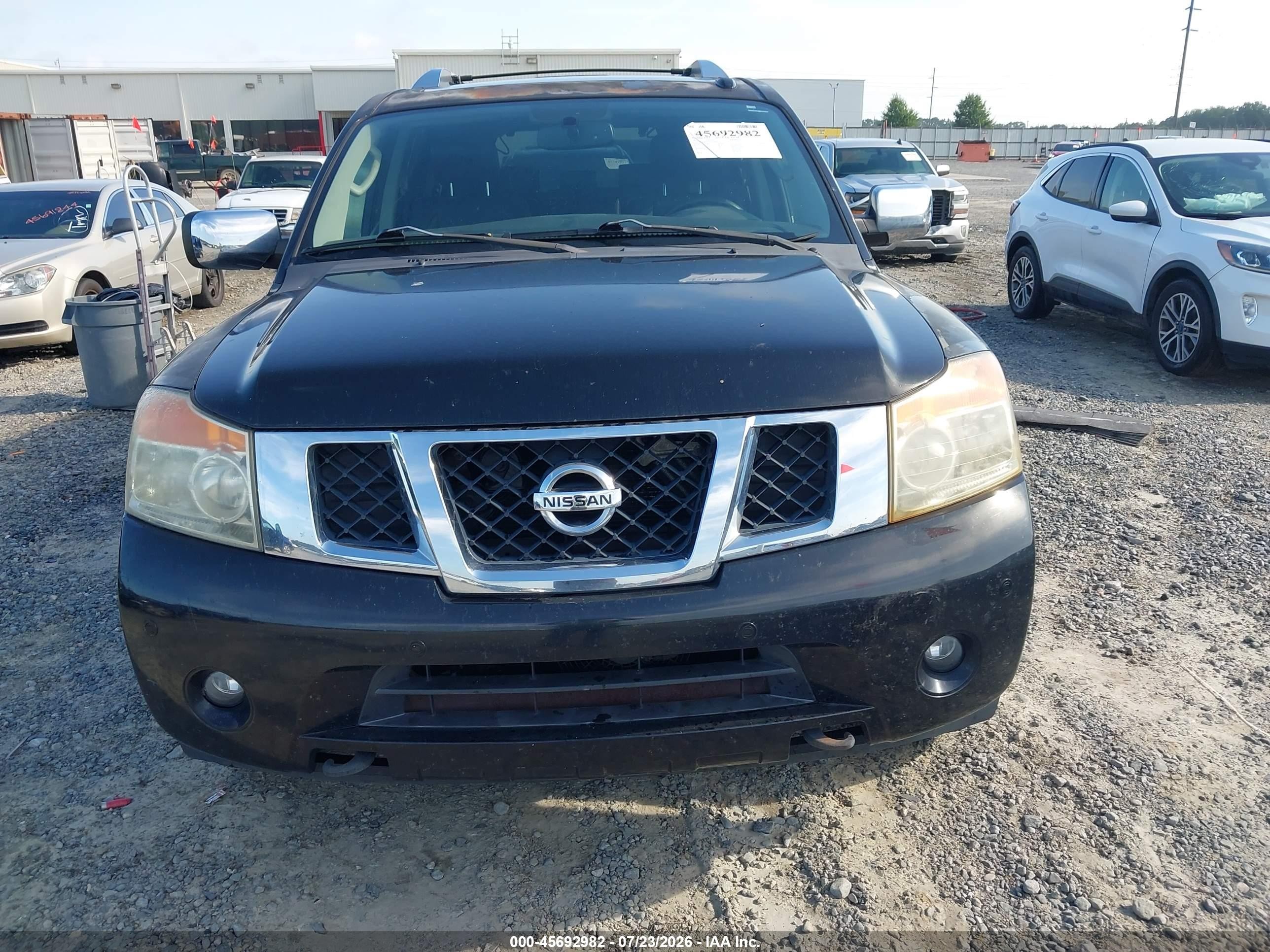 2011 Nissan Armada Platinum Black vin: 5N1BA0ND7BN616880