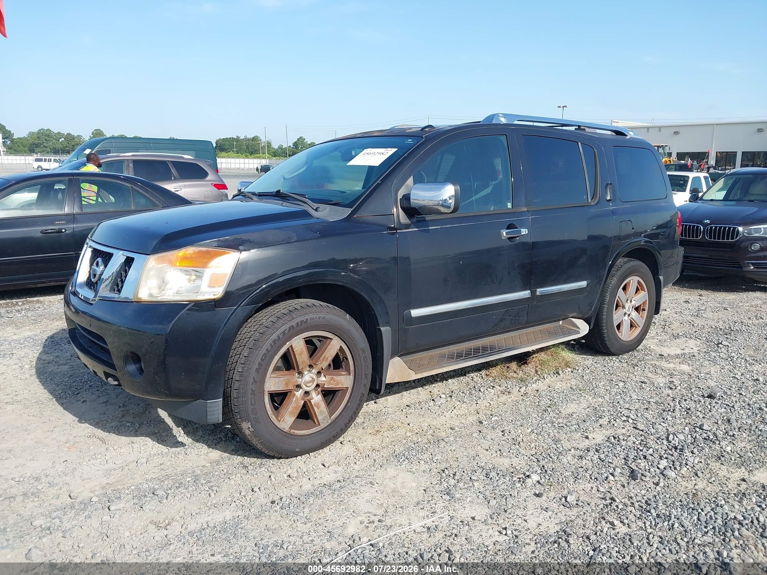2011 Nissan Armada Platinum Black vin: 5N1BA0ND7BN616880