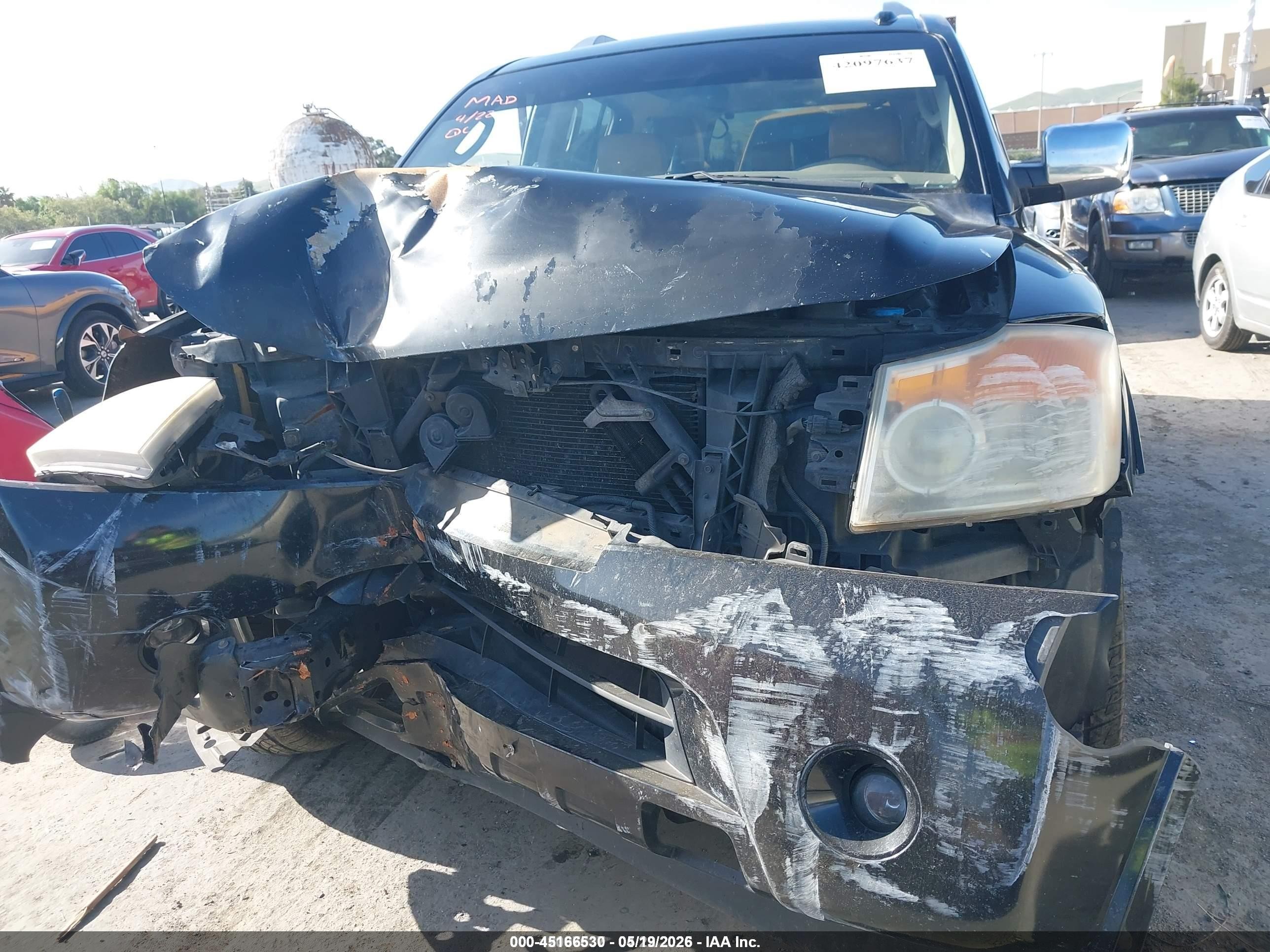 2012 Nissan Armada Sl Черный vin: 5N1BA0ND7CN621997