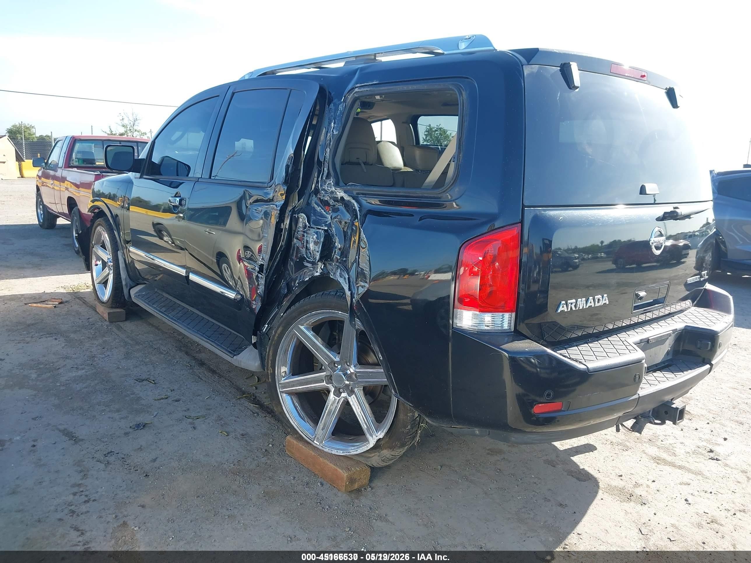 2012 Nissan Armada Sl Черный vin: 5N1BA0ND7CN621997