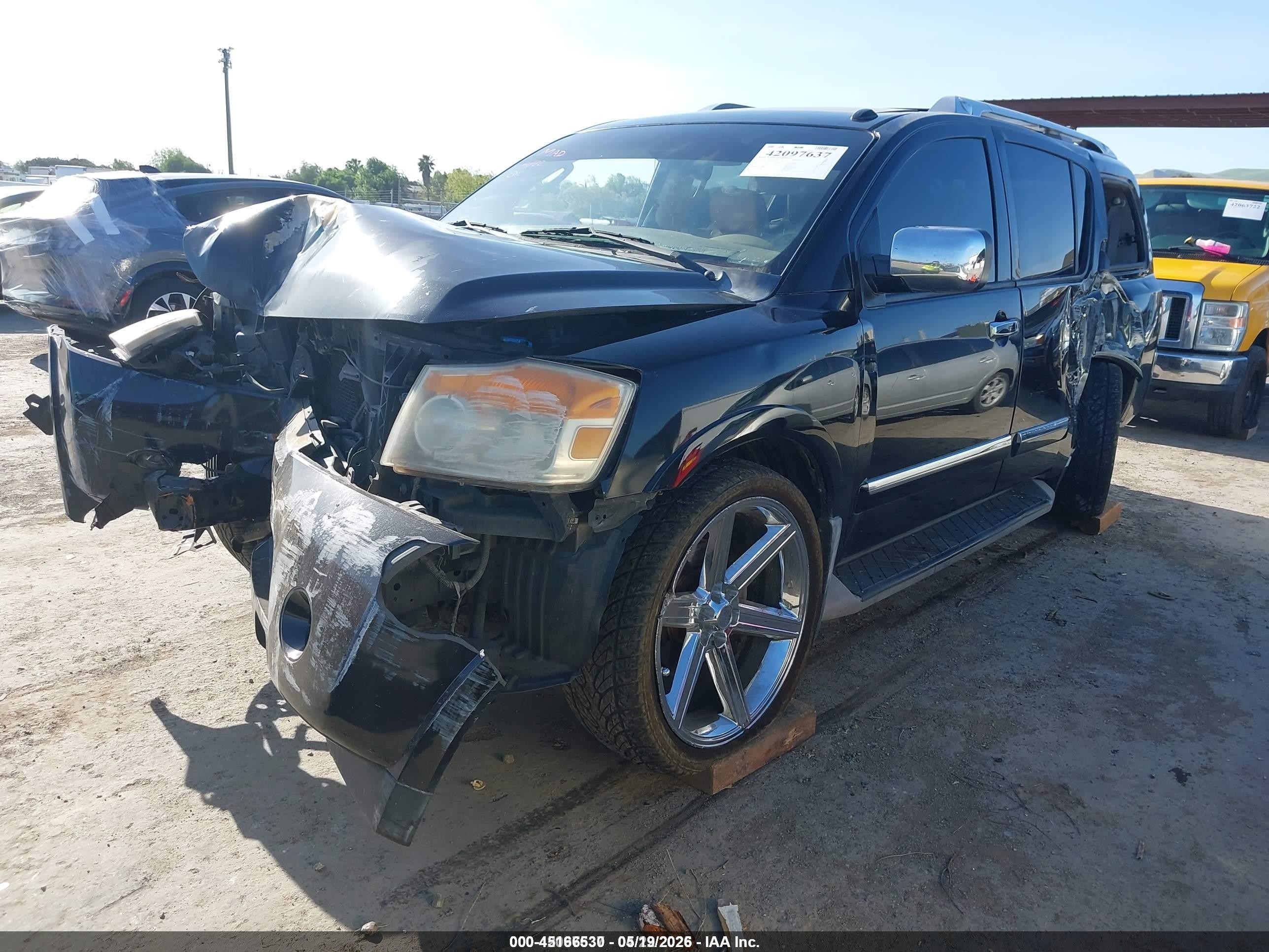 2012 Nissan Armada Sl Черный vin: 5N1BA0ND7CN621997