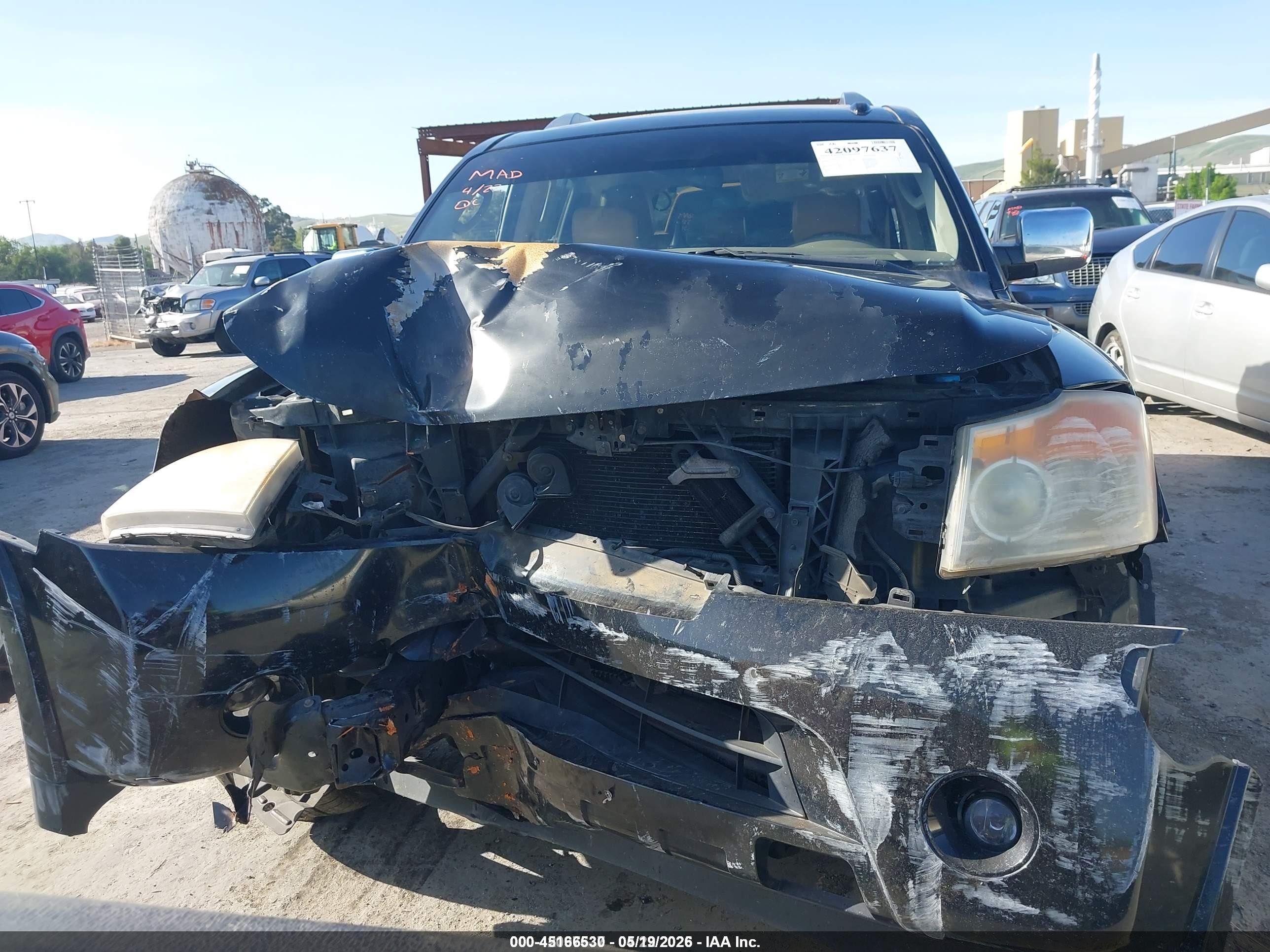 2012 Nissan Armada Sl Черный vin: 5N1BA0ND7CN621997