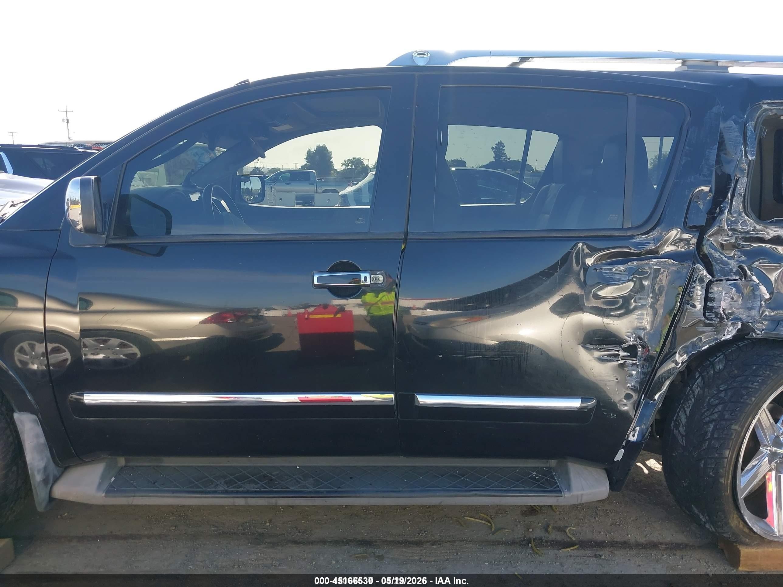 2012 Nissan Armada Sl Черный vin: 5N1BA0ND7CN621997