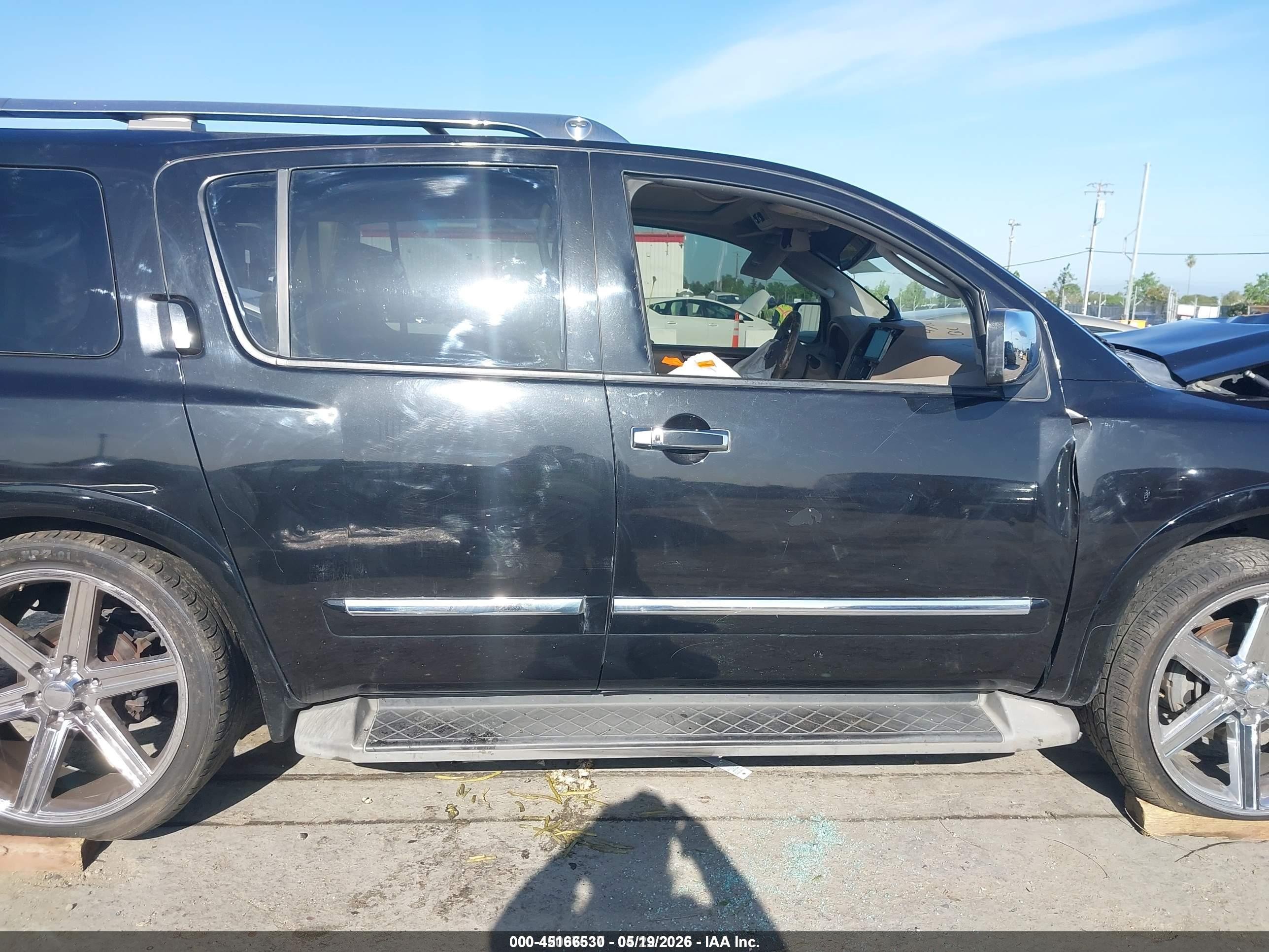 2012 Nissan Armada Sl Черный vin: 5N1BA0ND7CN621997