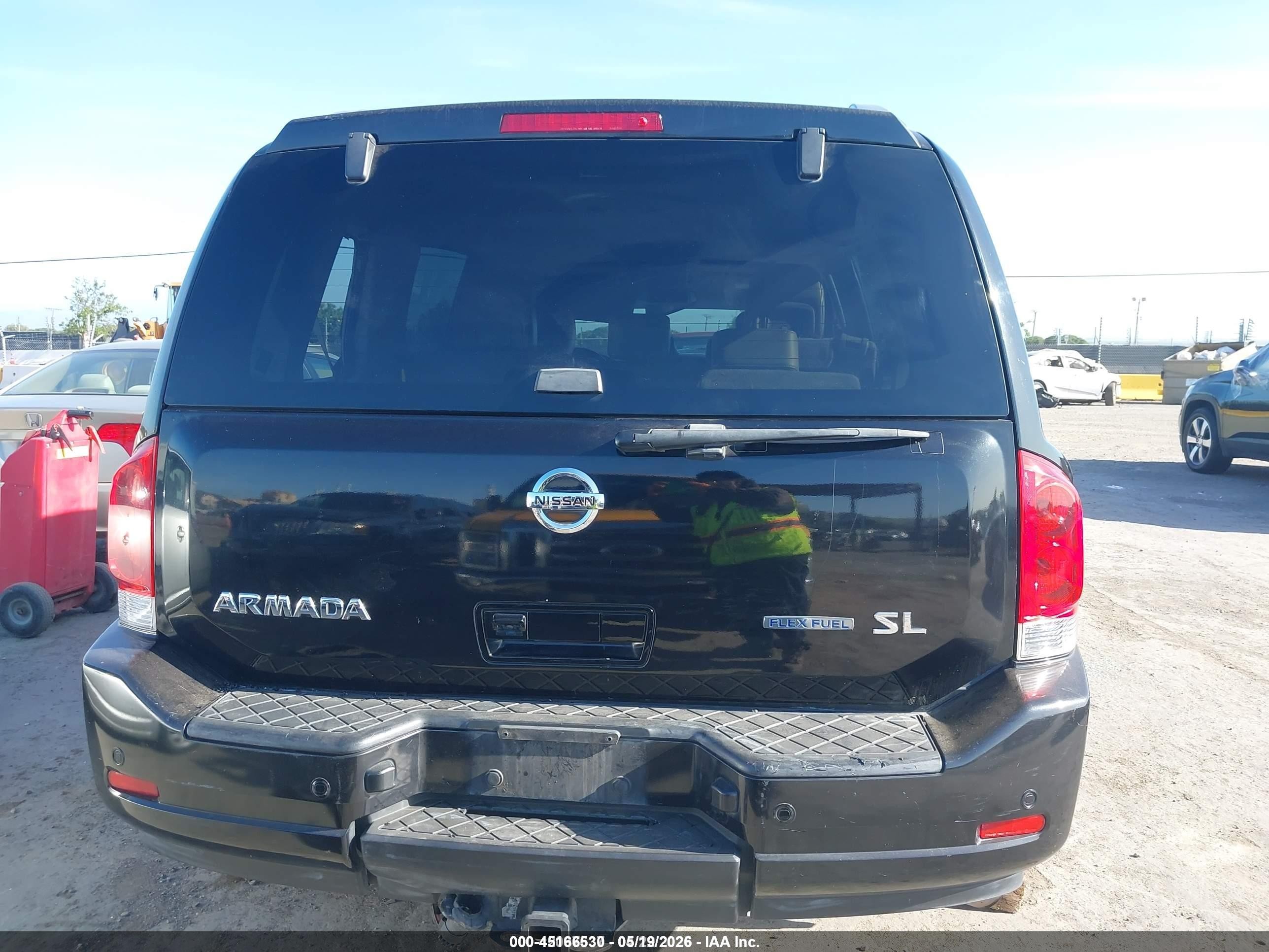 2012 Nissan Armada Sl Черный vin: 5N1BA0ND7CN621997