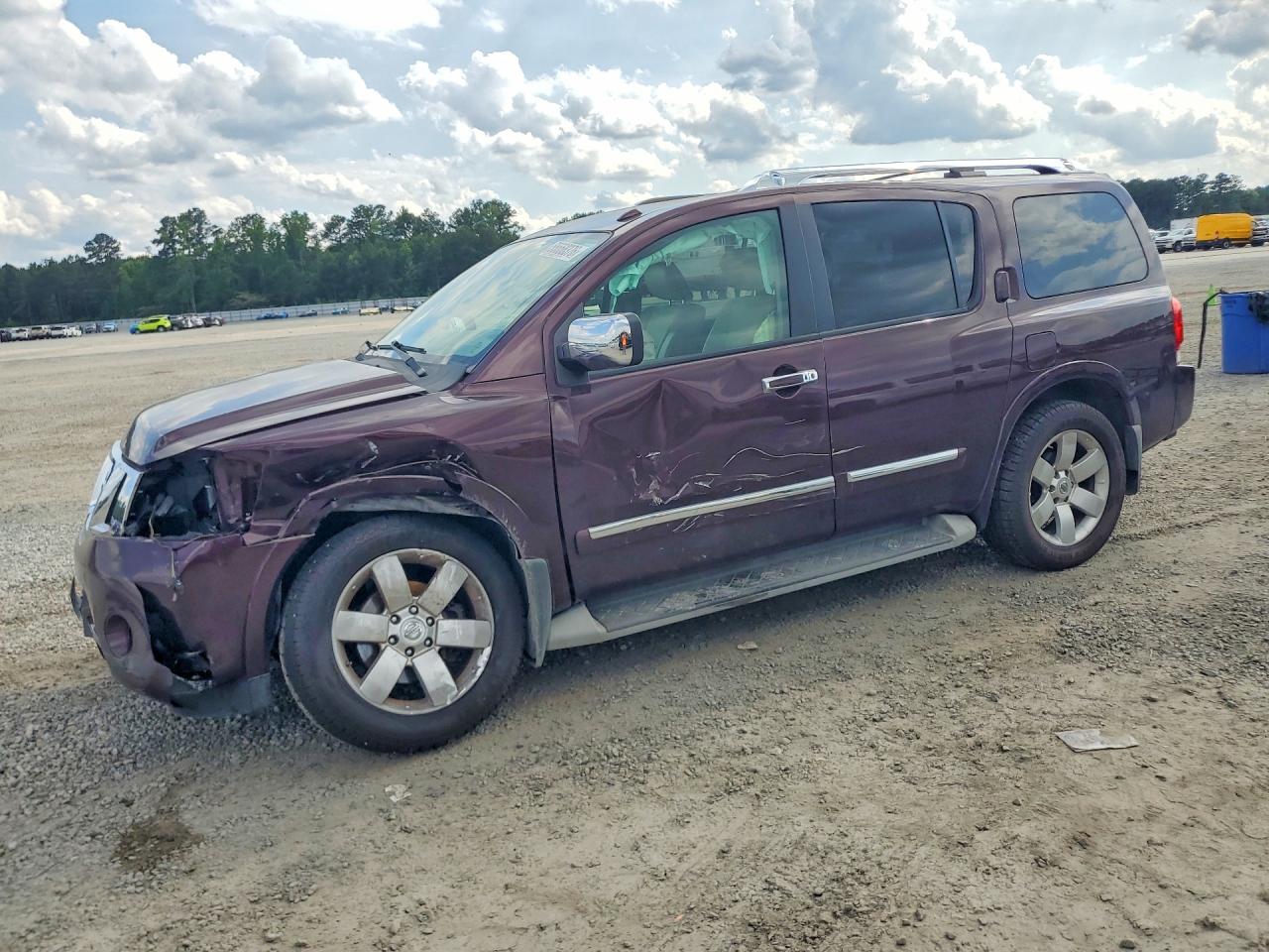 2013 Nissan Armada Sv Burgundy vin: 5N1BA0ND7DN602559