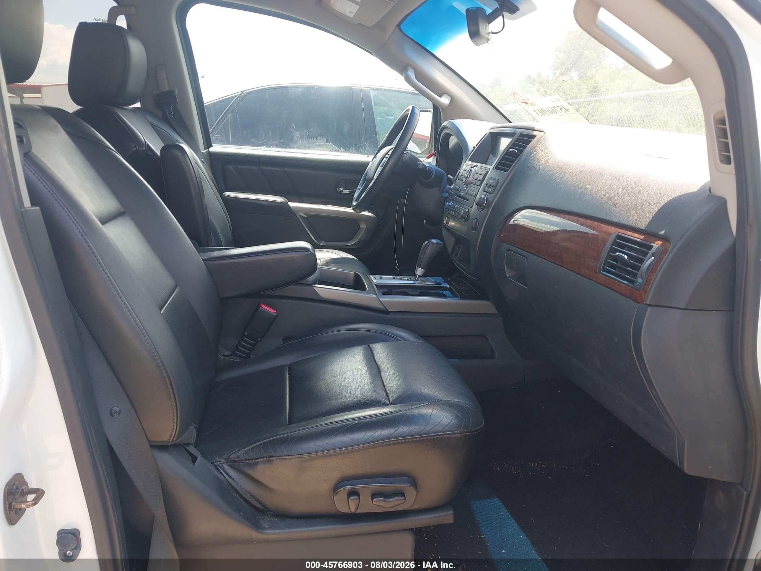 2015 Nissan Armada Sl White vin: 5N1BA0ND7FN619090