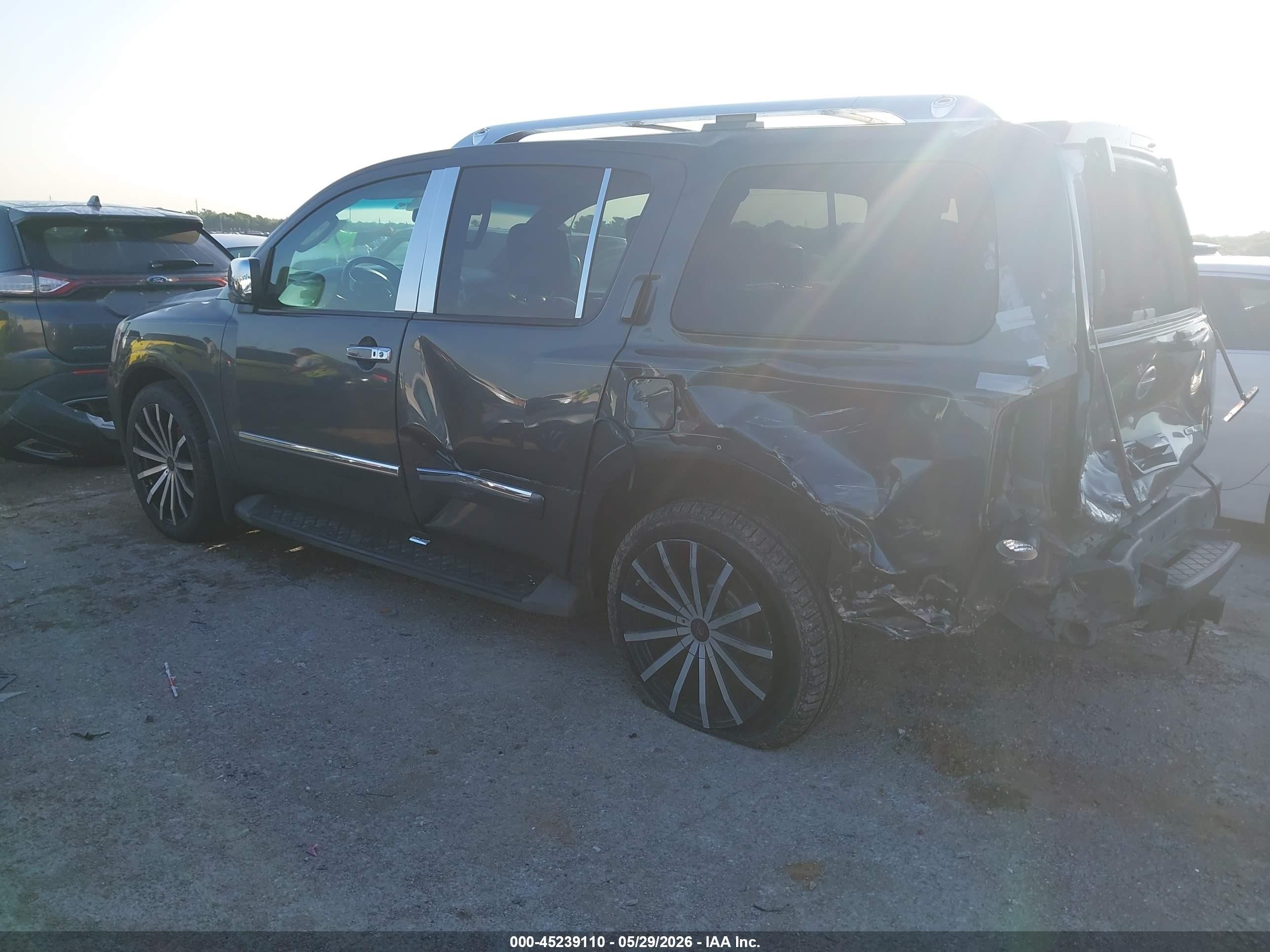 2011 Nissan Armada Sl Gray vin: 5N1BA0ND8BN616175
