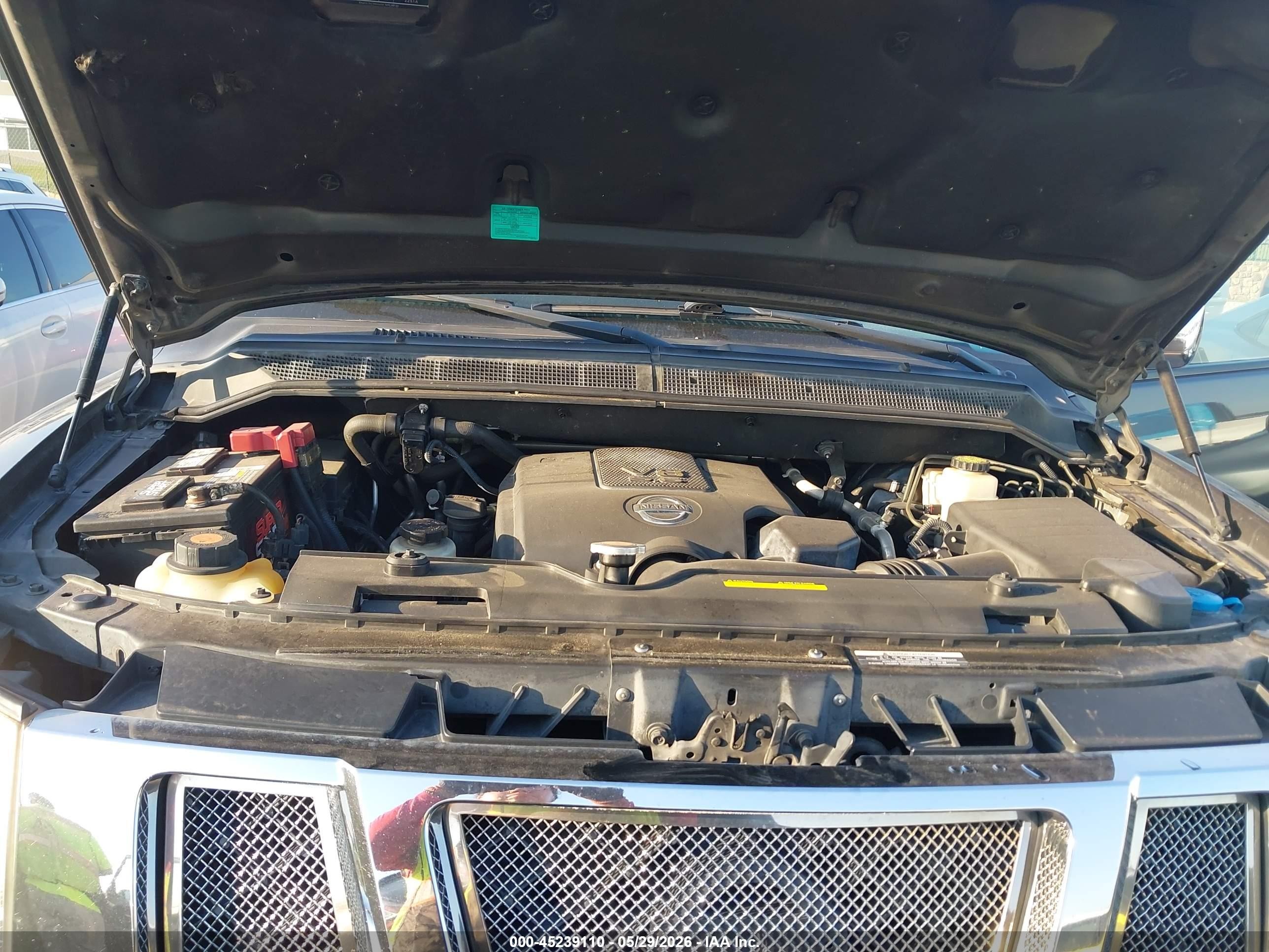 2011 Nissan Armada Sl Gray vin: 5N1BA0ND8BN616175
