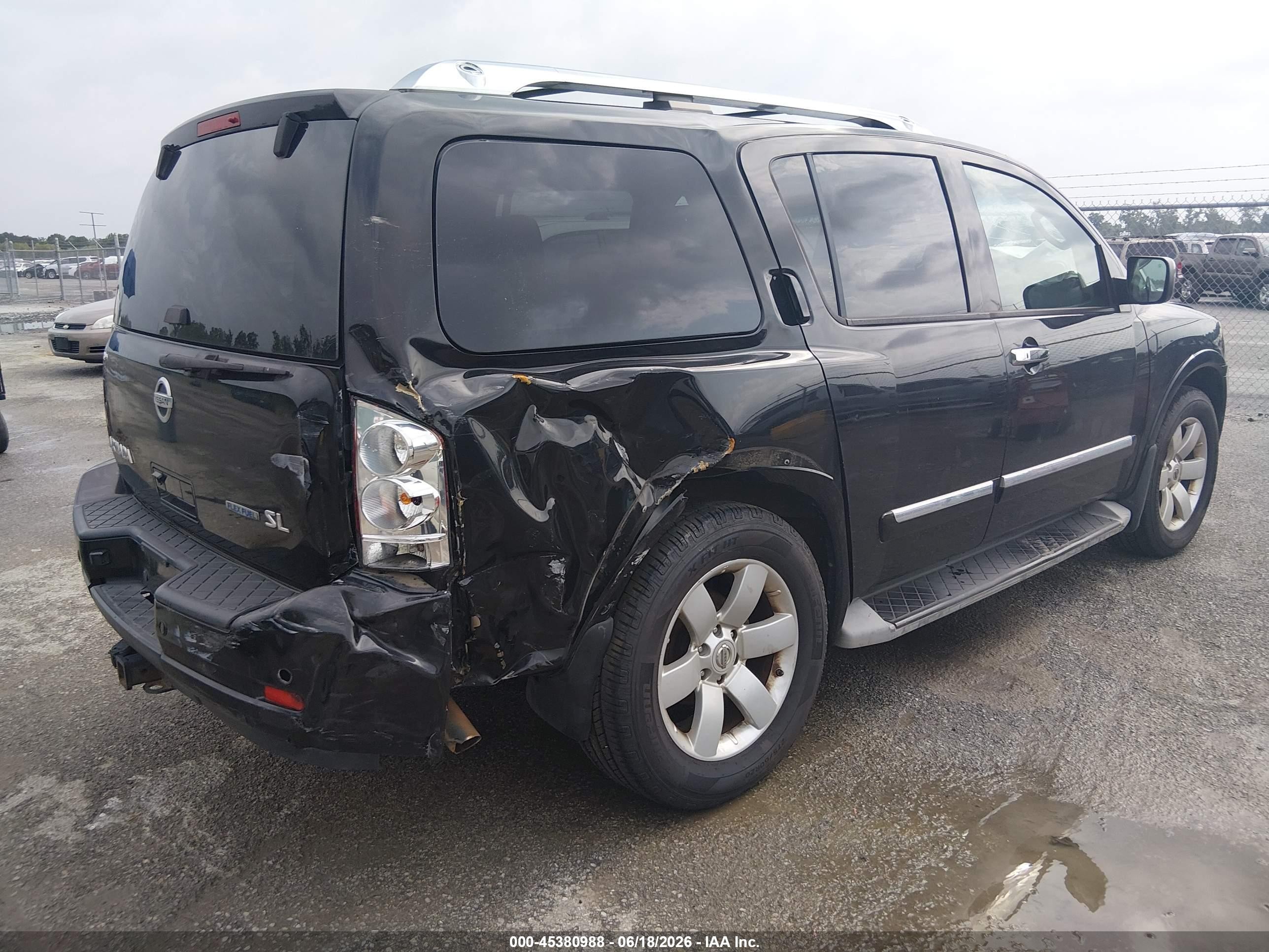 2012 Nissan Armada Sl Черный vin: 5N1BA0ND8CN622060