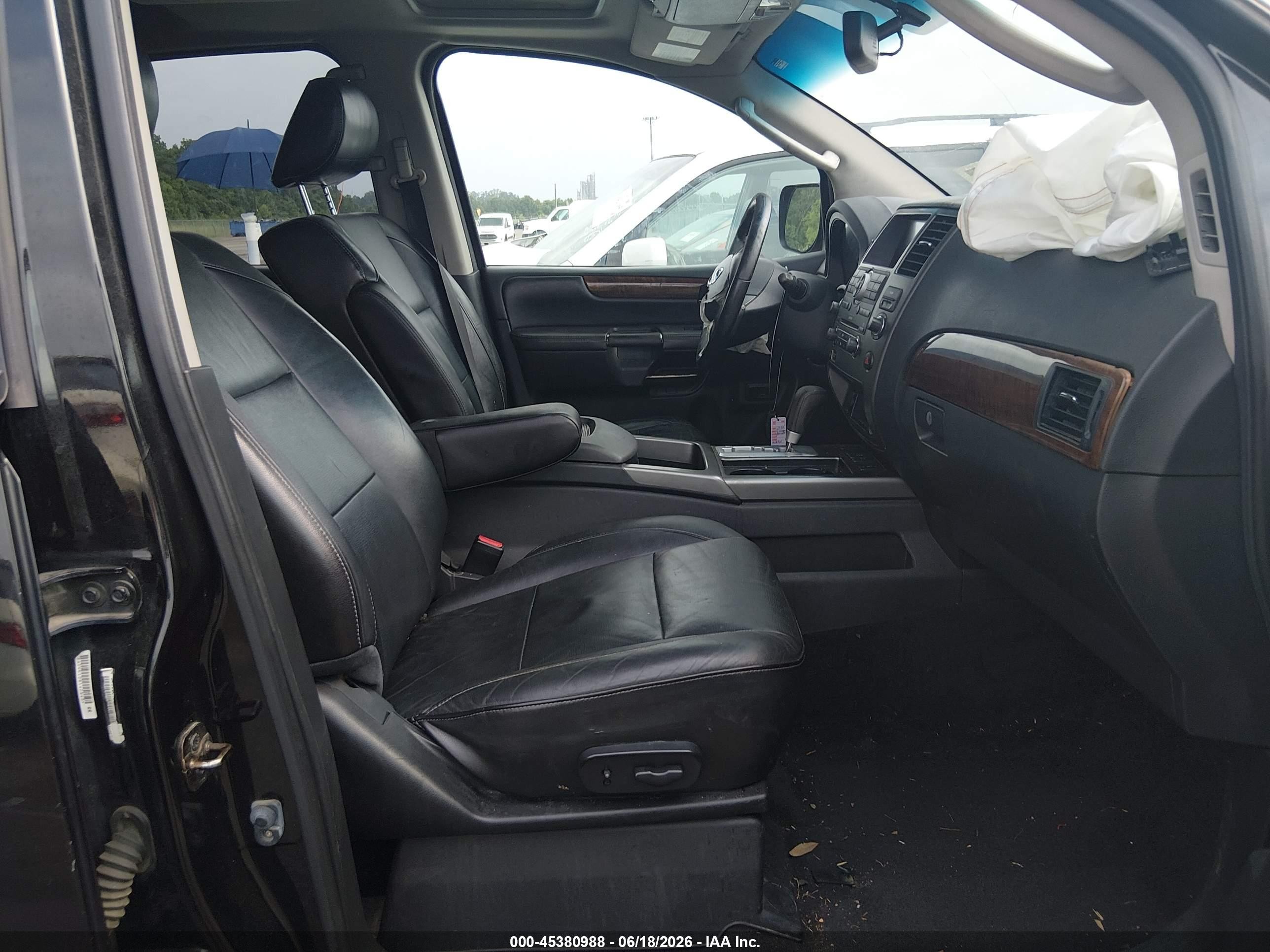 2012 Nissan Armada Sl Черный vin: 5N1BA0ND8CN622060
