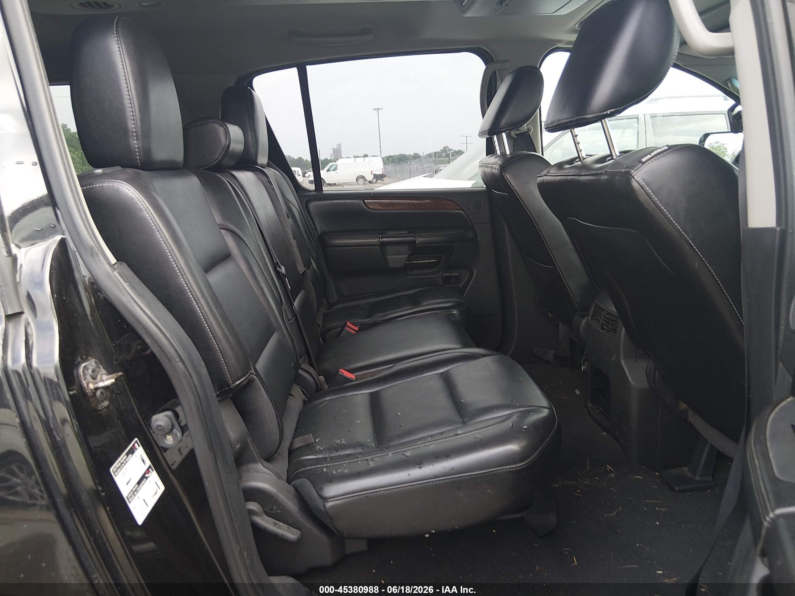 2012 Nissan Armada Sl Черный vin: 5N1BA0ND8CN622060