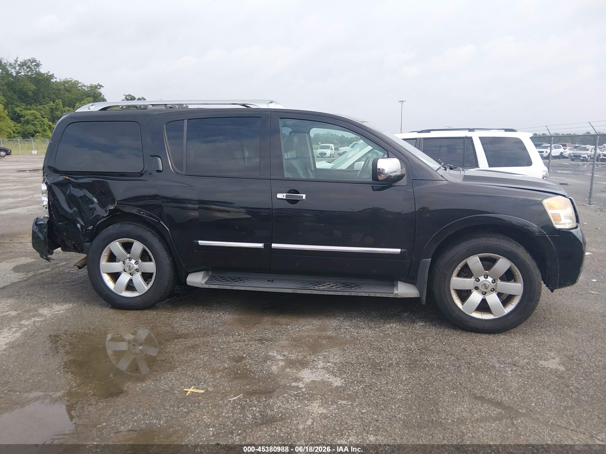 2012 Nissan Armada Sl Черный vin: 5N1BA0ND8CN622060
