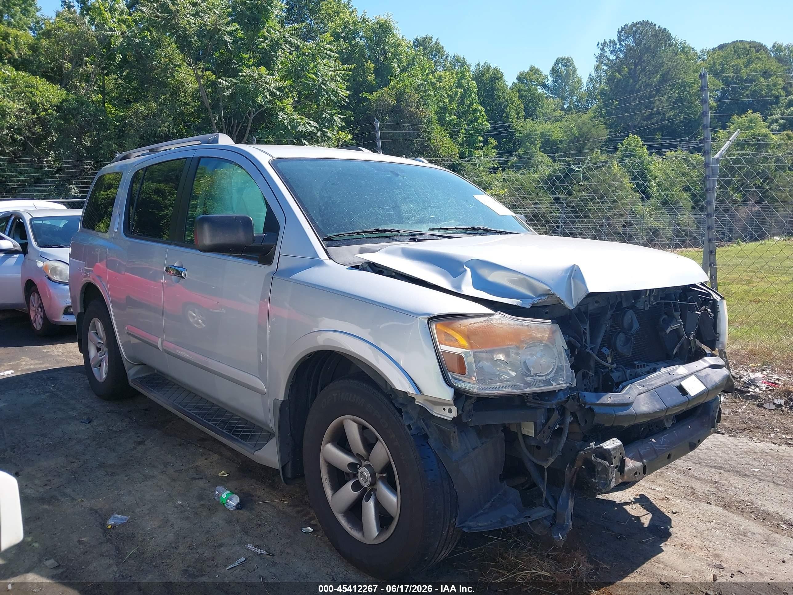 2015 Nissan Armada Sv Silver vin: 5N1BA0ND8FN605196