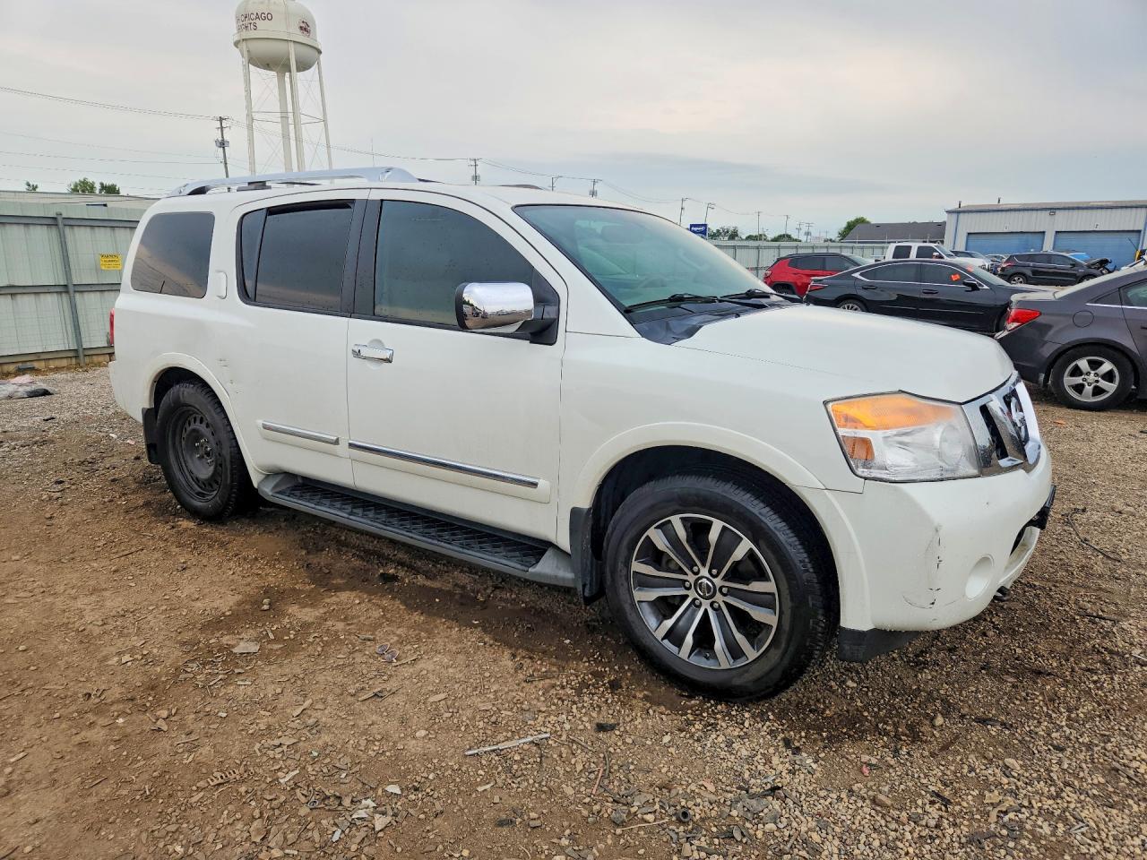 2015 Nissan Armada Sl White vin: 5N1BA0ND8FN619101