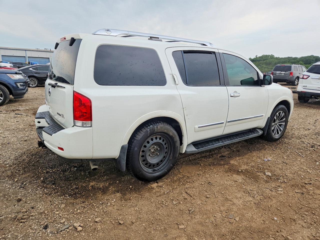 2015 Nissan Armada Sl White vin: 5N1BA0ND8FN619101